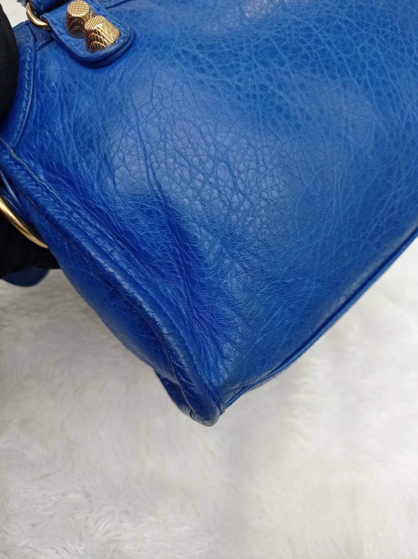 Balenciaga Mini City Blue GHW 2015