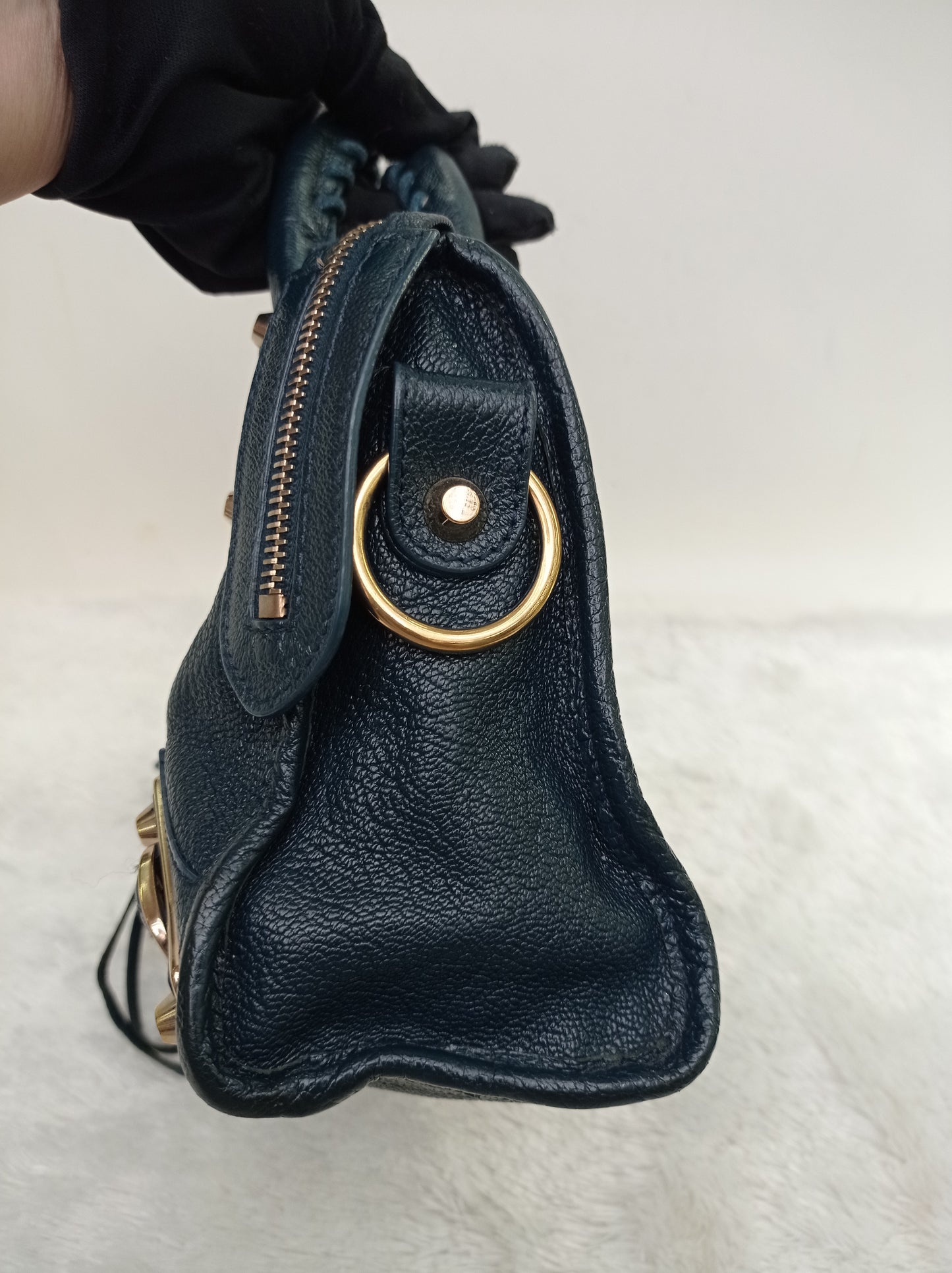 Balenciaga Mini City Edge Emerald GHW