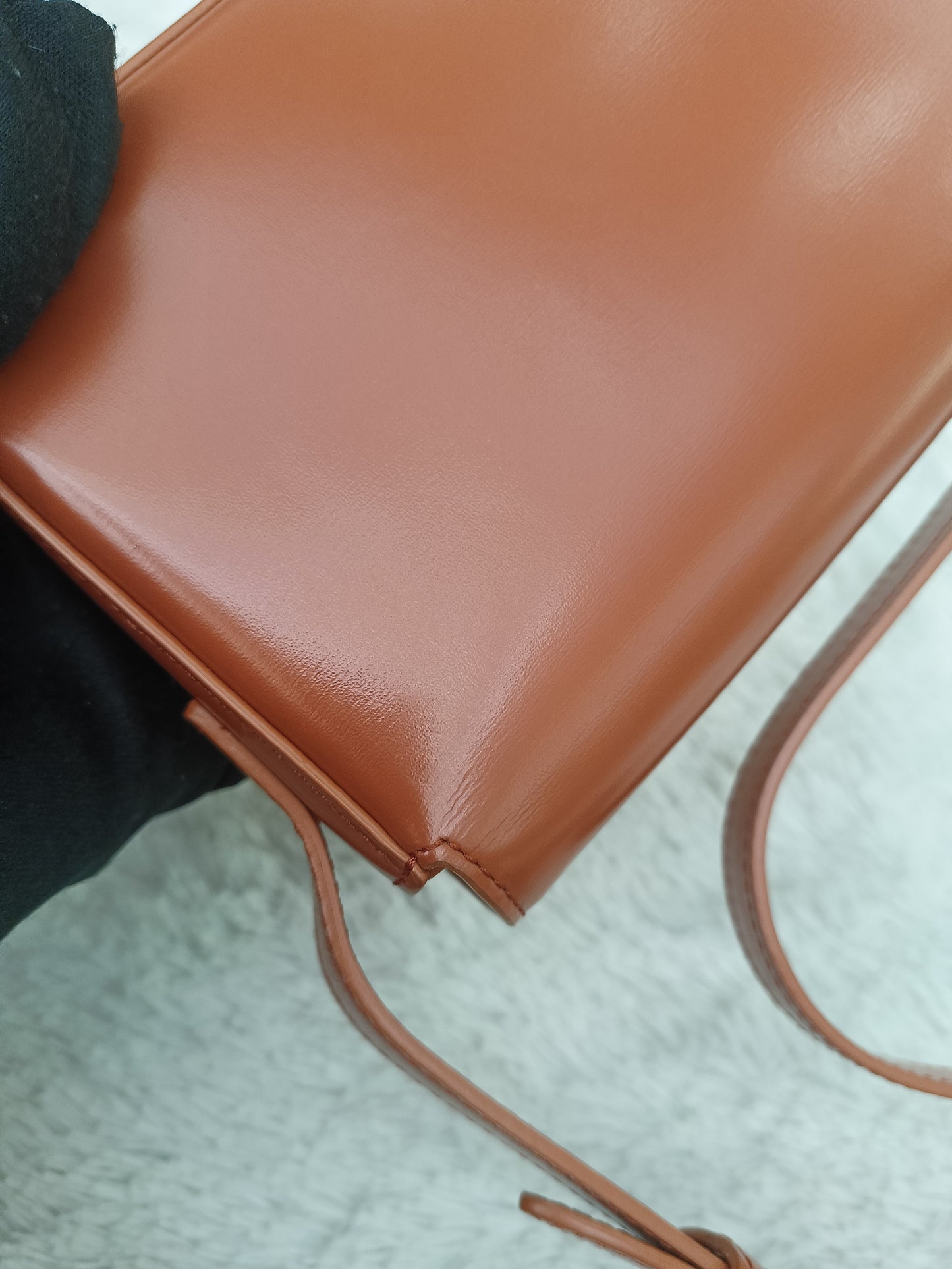 Celine Triomphe East West Calfskin Cornelian GHW 2022