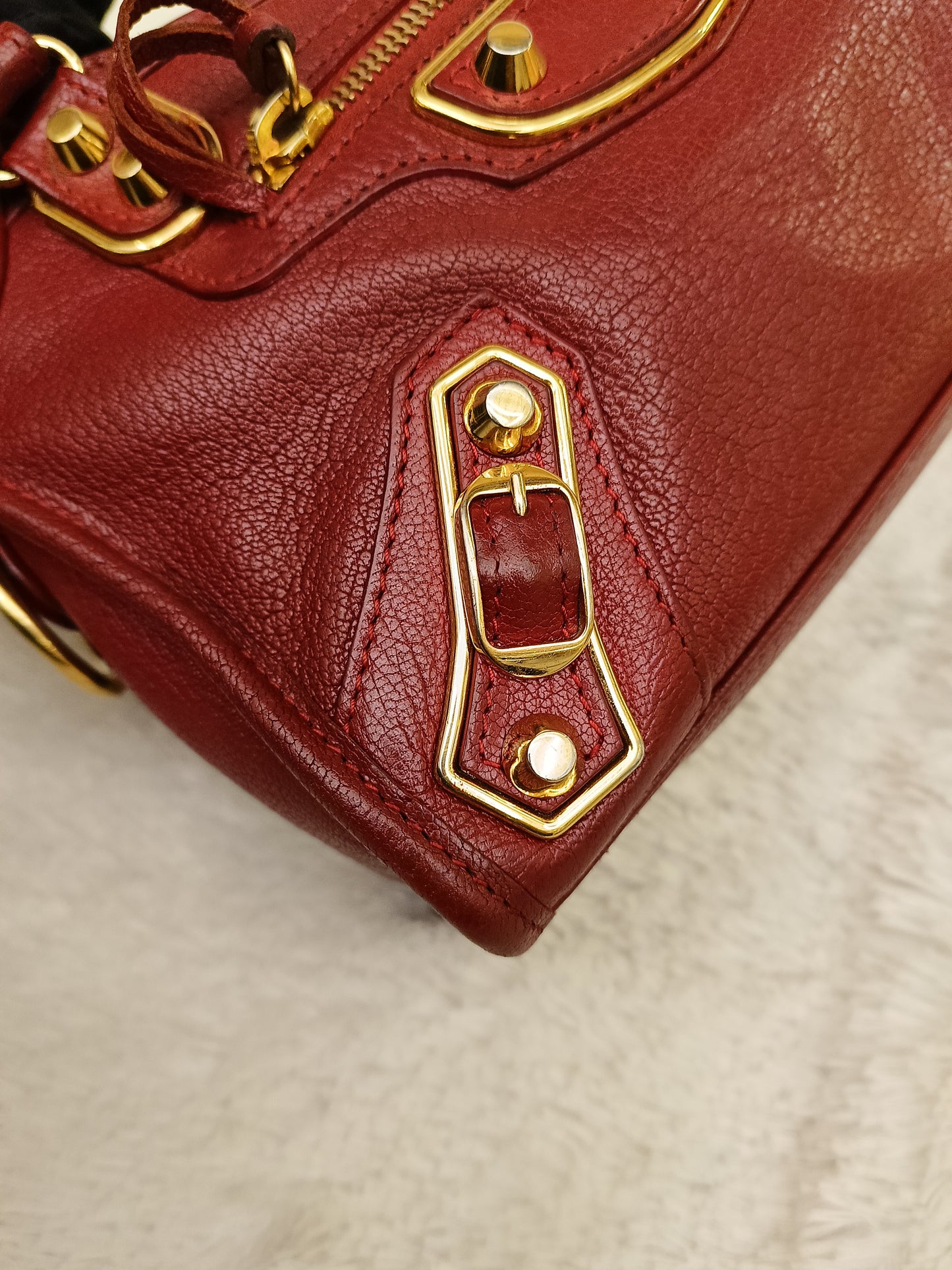 Balenciaga Mini City Edge Red GHW 2021