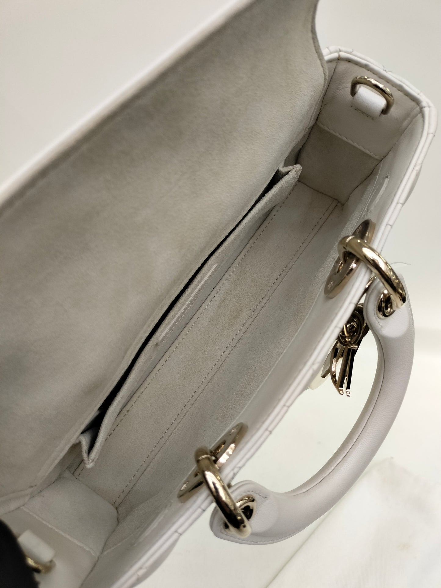 Dior D'Joy Small Lamb White GHW 2022