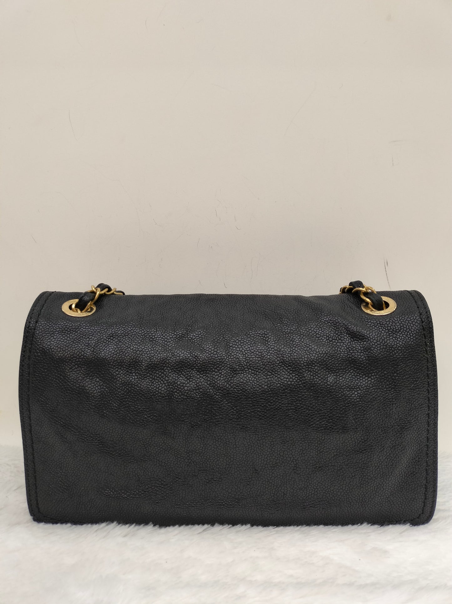 Chanel Mademoiselle Medium Lock Flap Caviar Black GHW #16