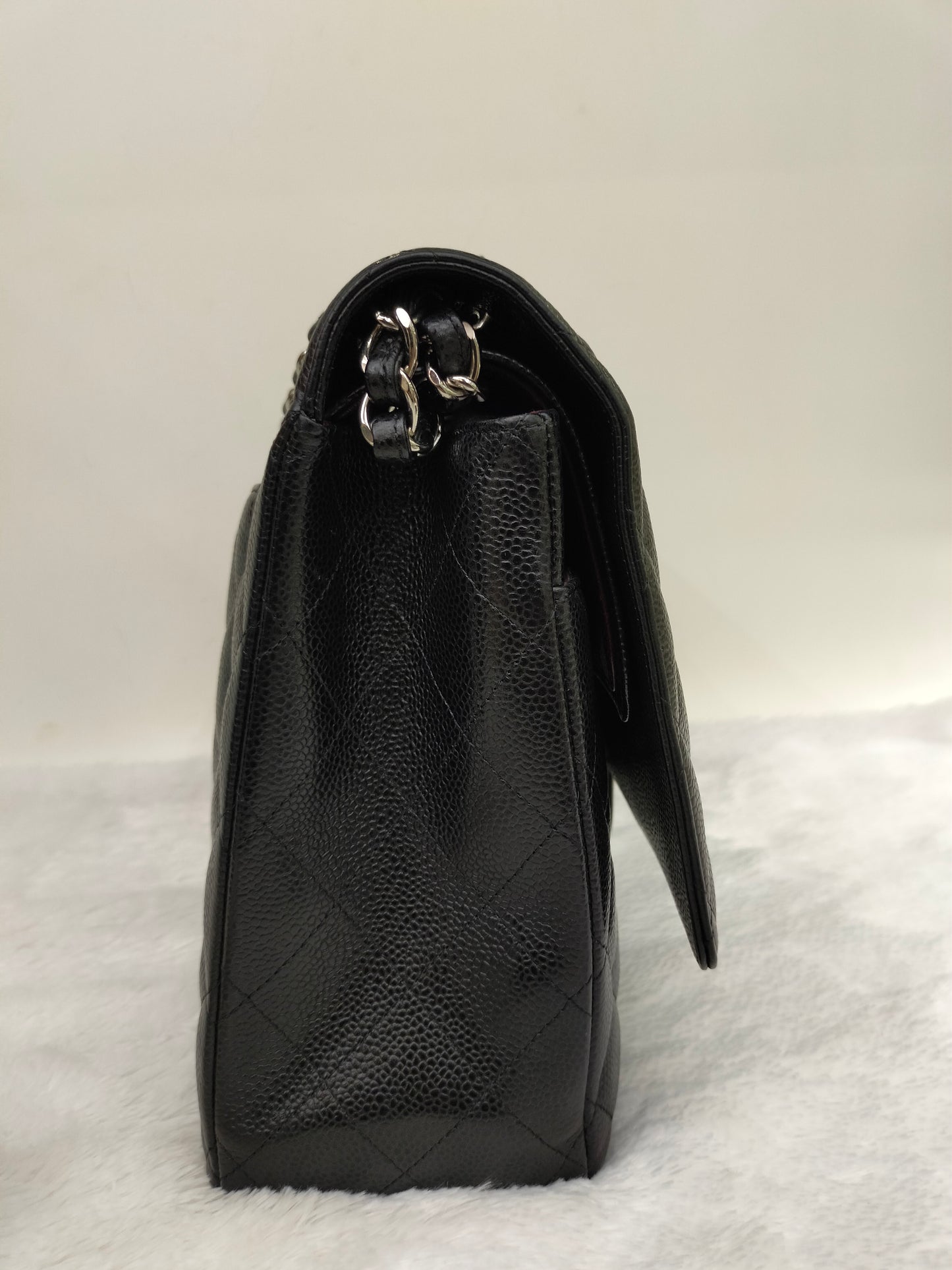 Chanel Maxi Caviar Black SHW DF #23