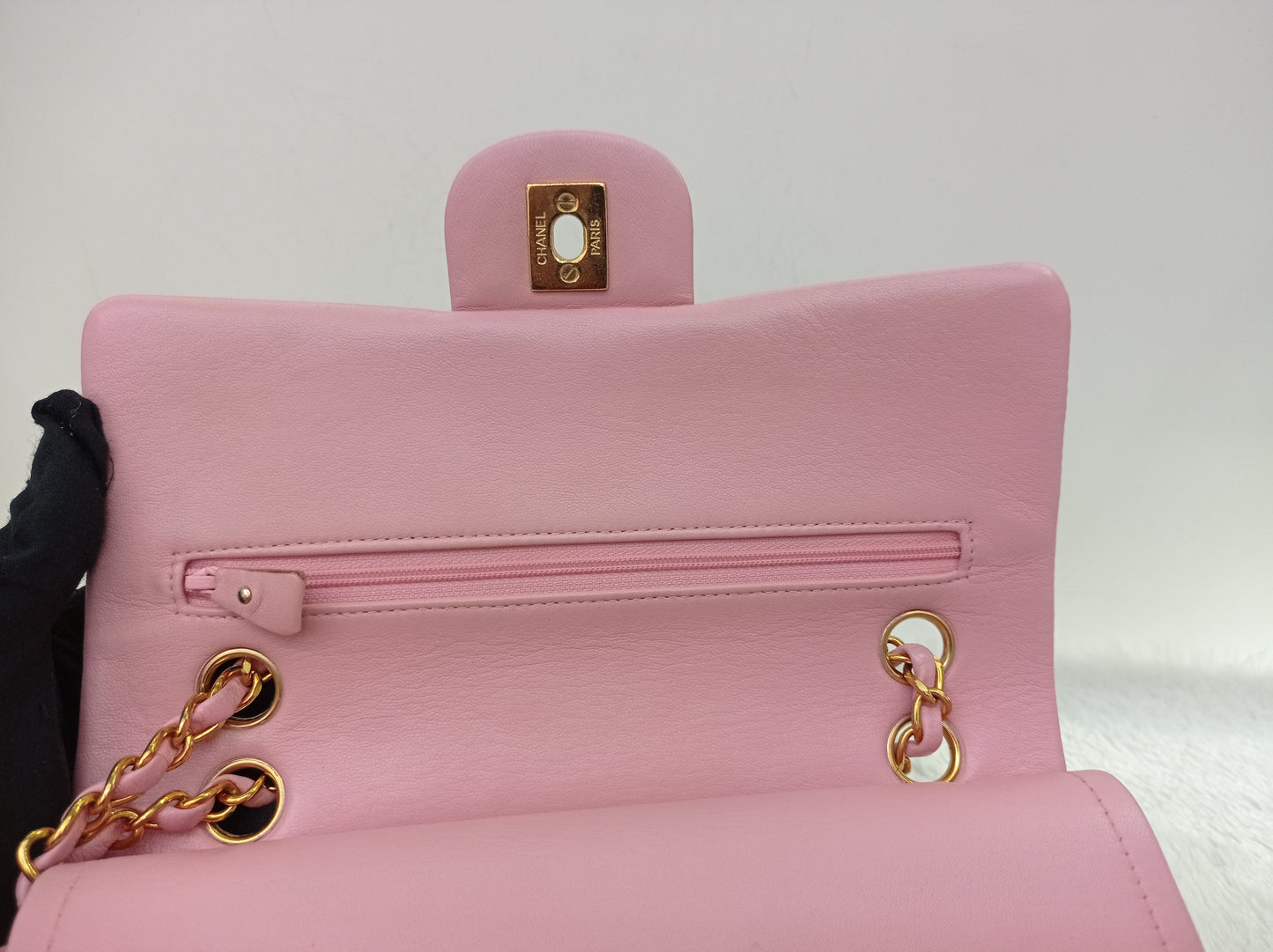 Chanel Small Lamb Pink Vintage GHW DF #4