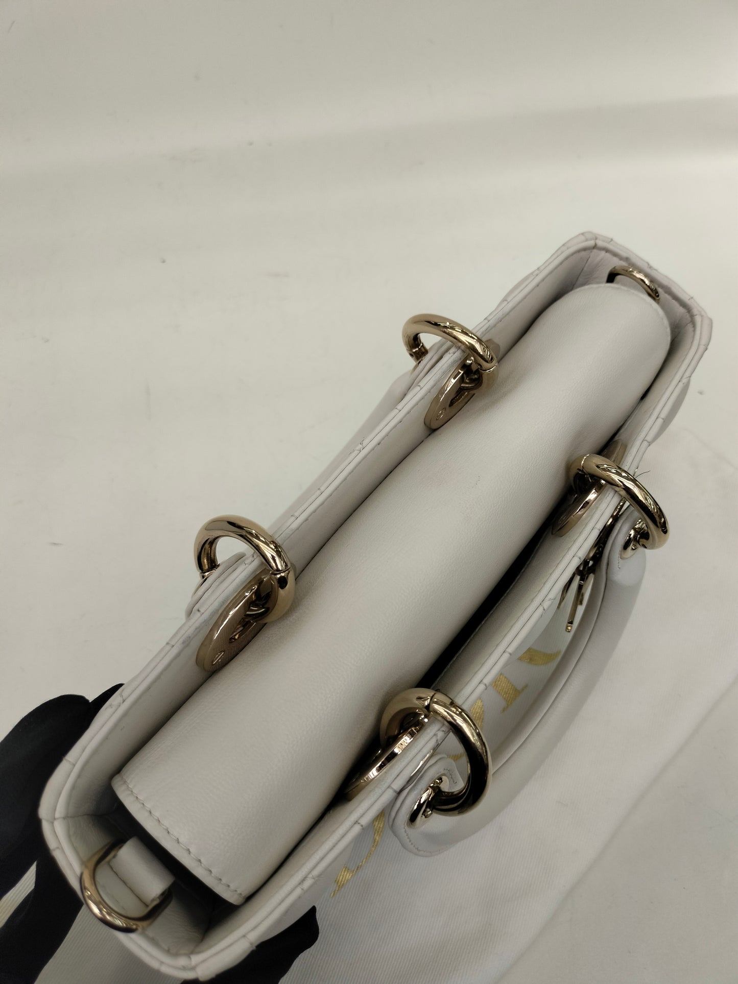 Dior D'Joy Small Lamb White GHW 2022