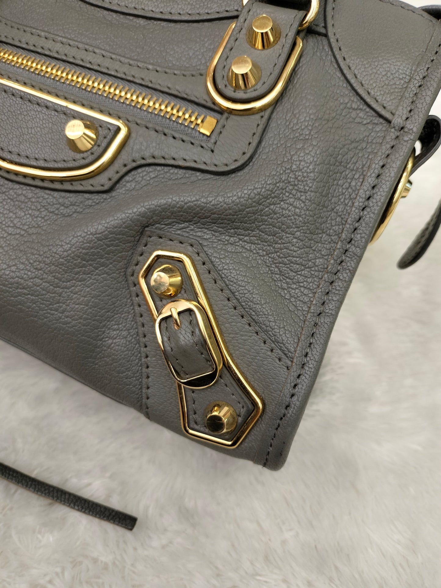 Balenciaga Mini City Edge Gris GHW 2017