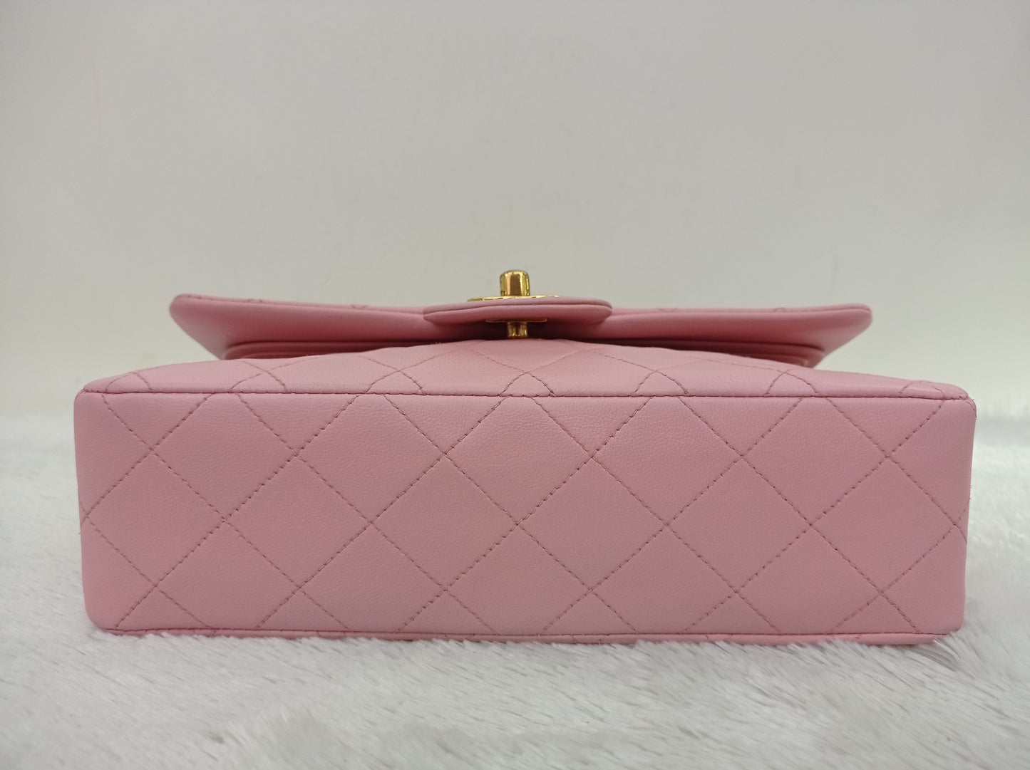 Chanel Small Lamb Pink Vintage GHW DF #4