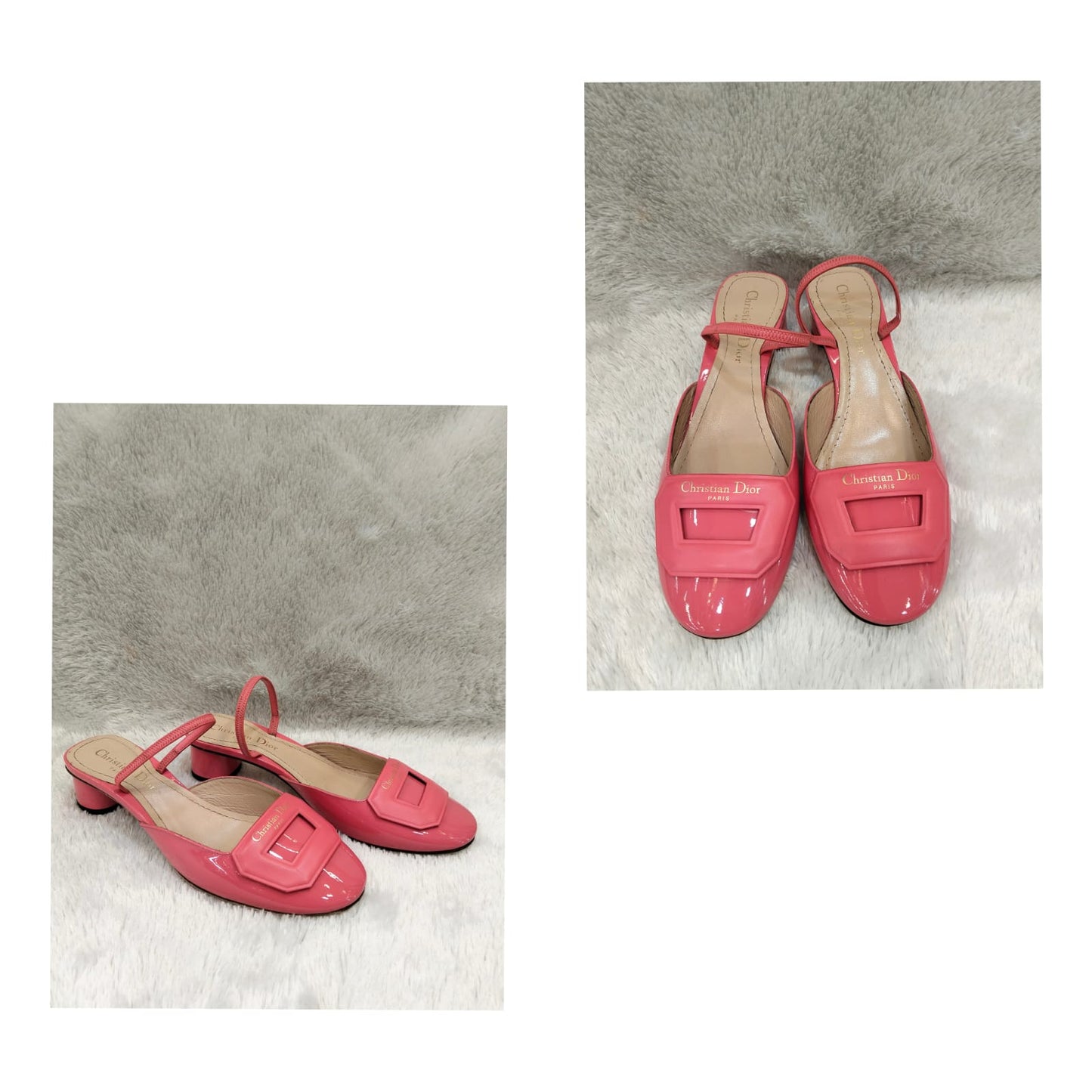 Christian Dior Patent leather Pink Size 36½