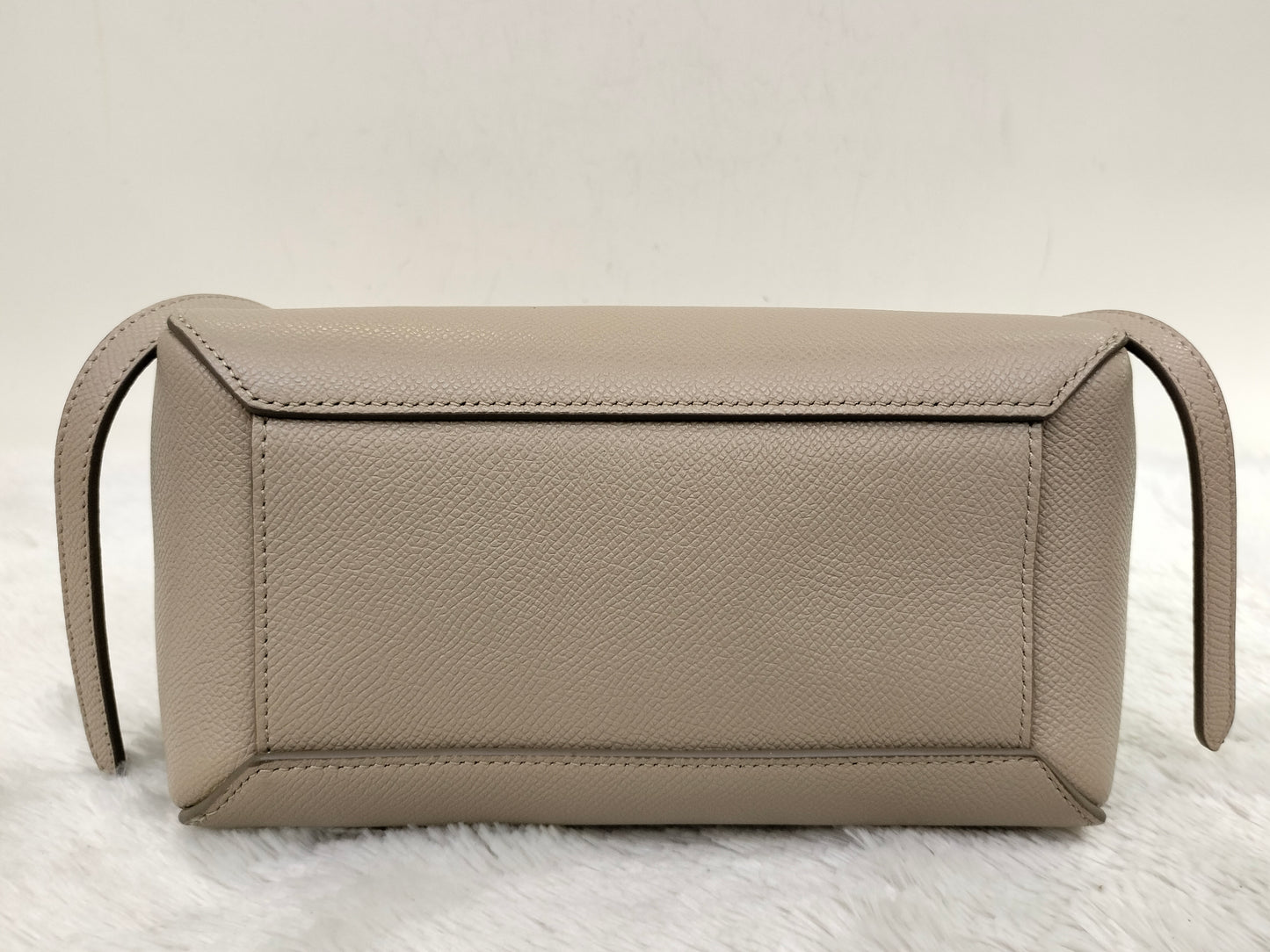 Celine Nano Belt Grained Light Taupe GHW 2019