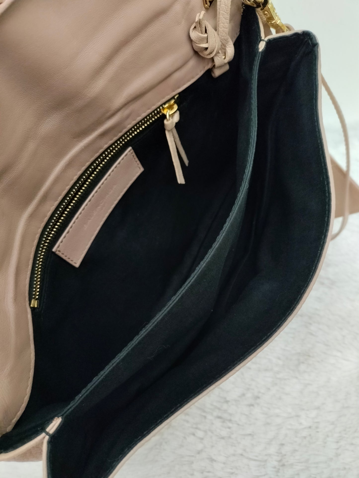Balenciaga Envelope Clutch Rose De Sable GHW
