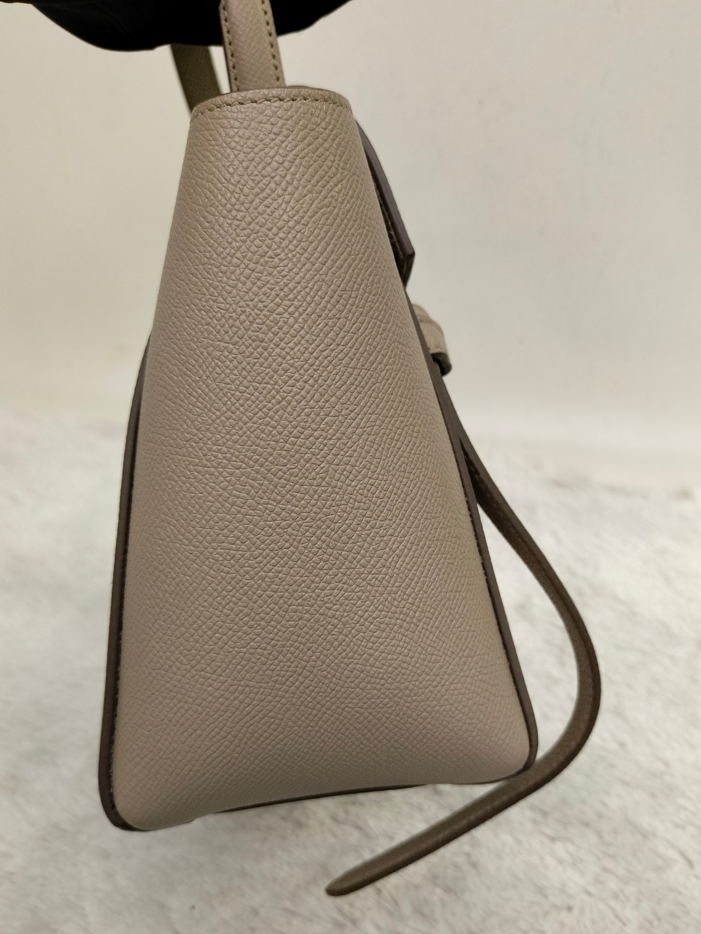 Celine Nano Belt Grained Light Taupe GHW 2019