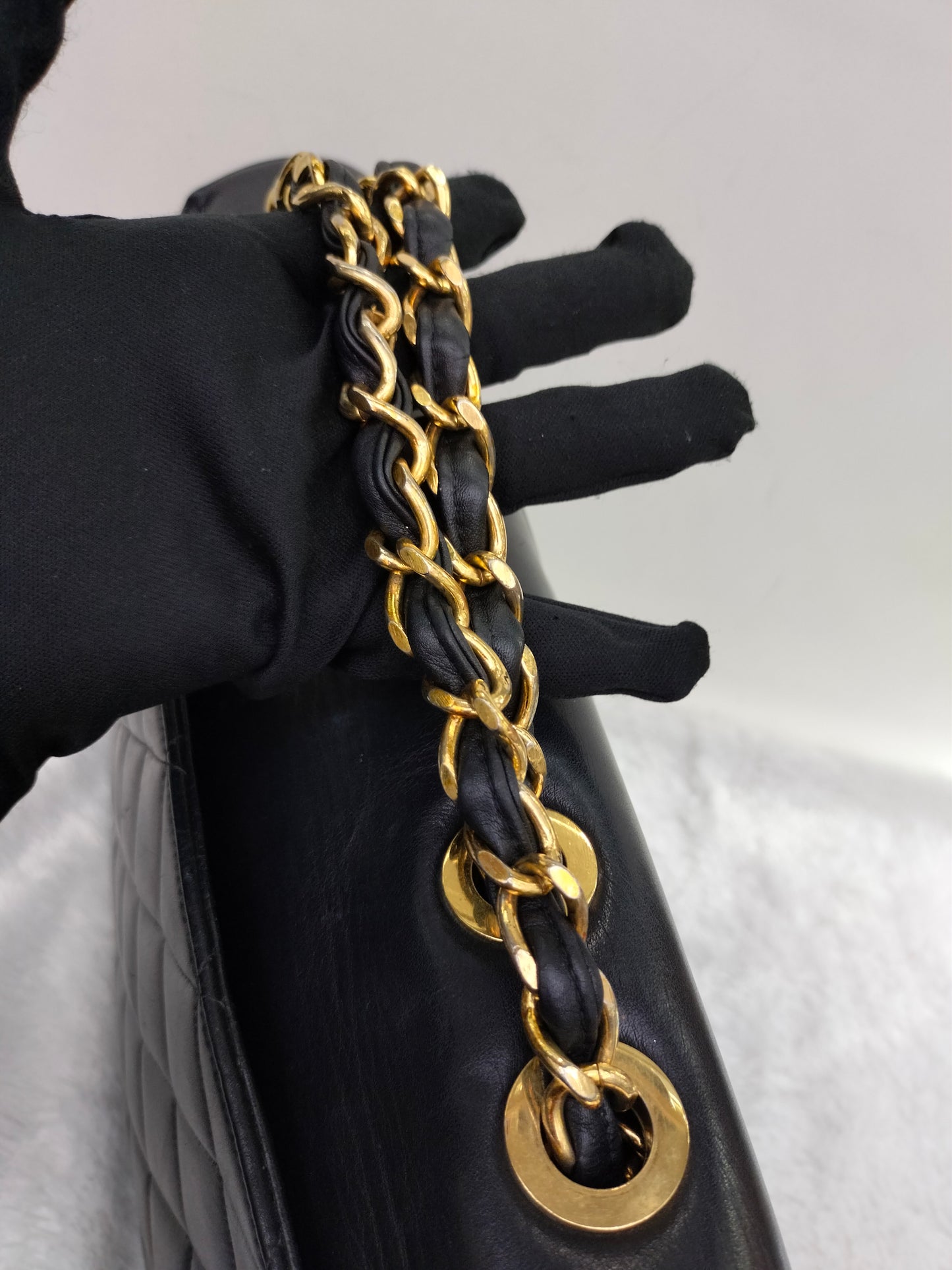 Chanel Maxi Lamb Vintage Black GHW SF #2