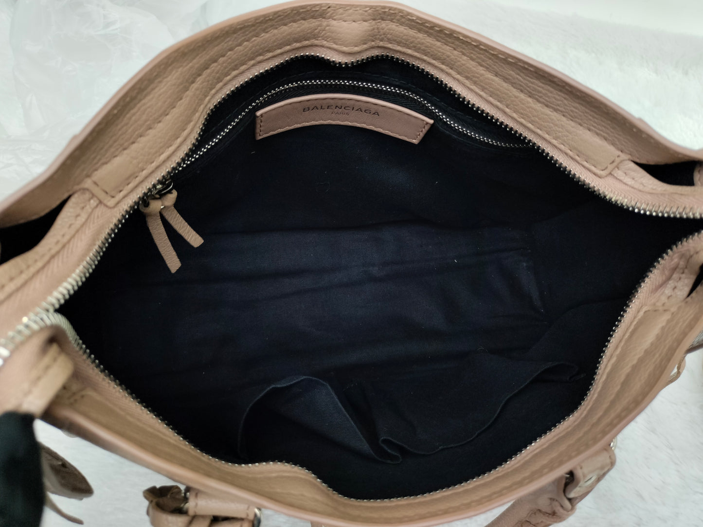 Balenciaga Small City Edge Rose De Sables SHW