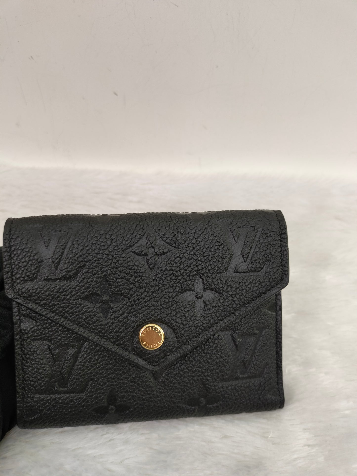LV Portefeuille Victorine Monogram Empreinte Noir 2025 (CHIP)