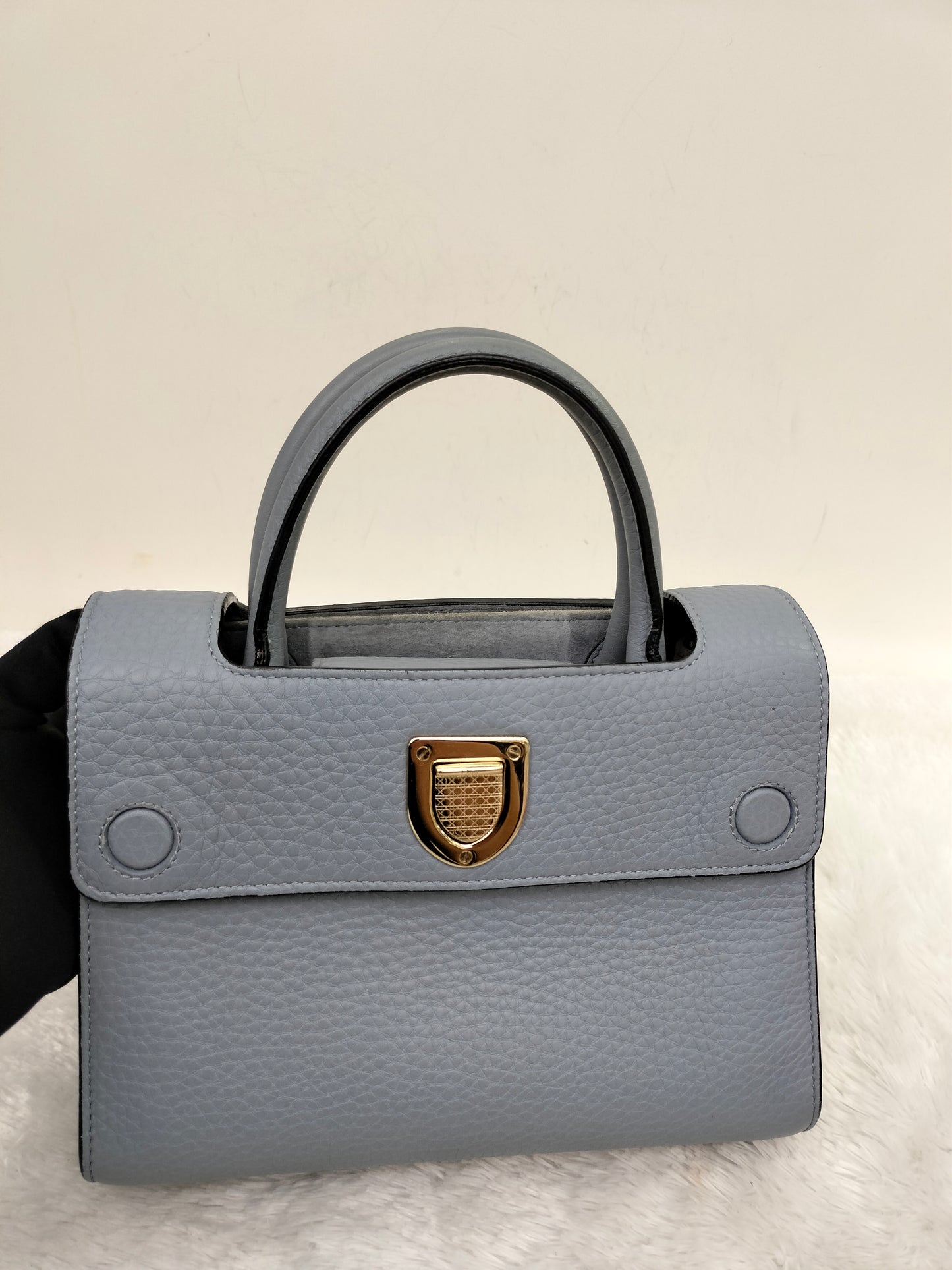 Diorever Mini Grained Blue GHW 2017