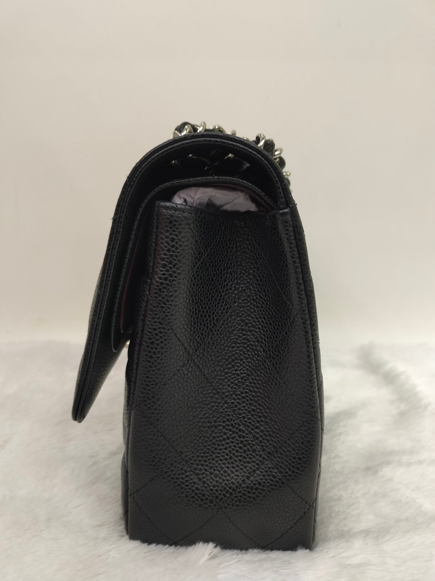 Chanel Jumbo Caviar Black SHW DF #18