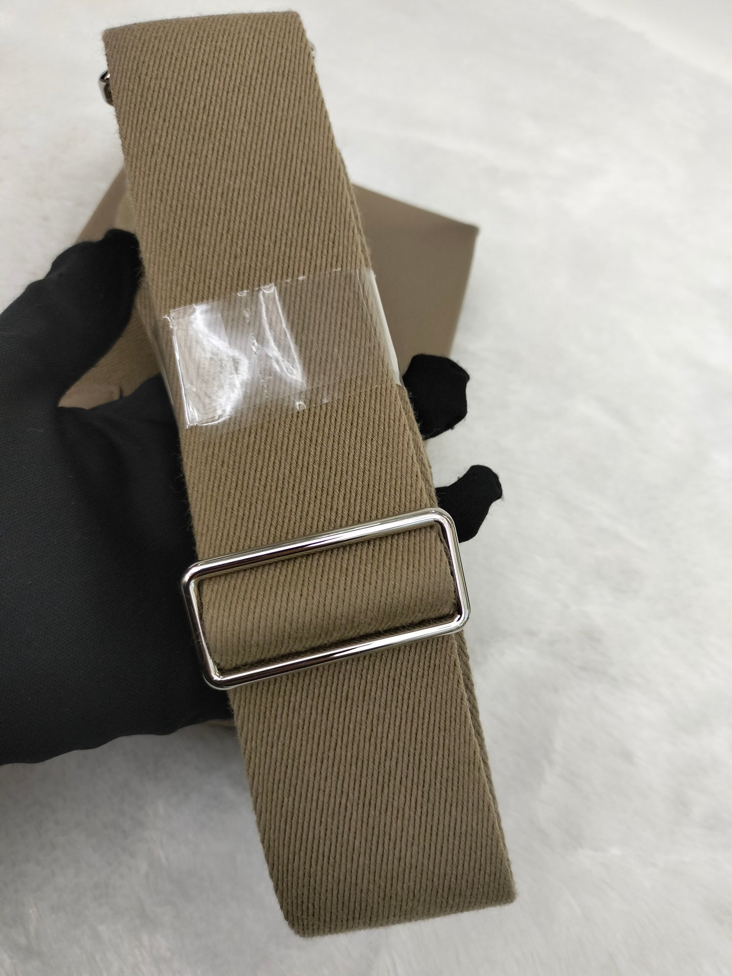 Hermes Videpoches Togo Sangle Wool Beige Marfa PHW #B