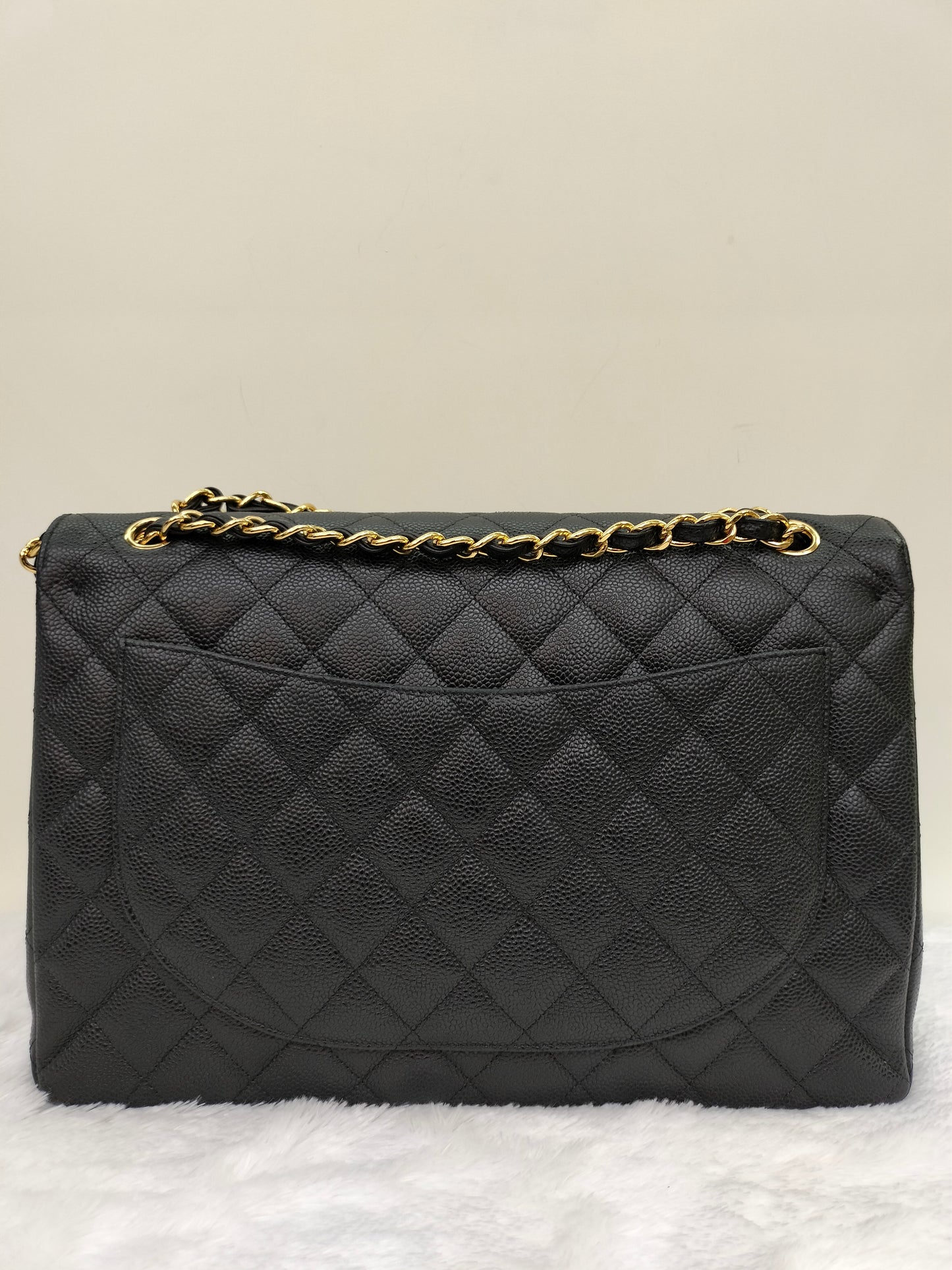 Chanel Maxi Caviar Black GHW DF #20