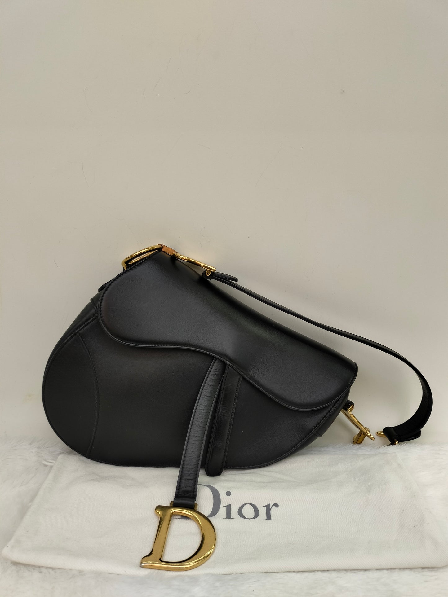Dior Saddle Medium Black GHW 2018