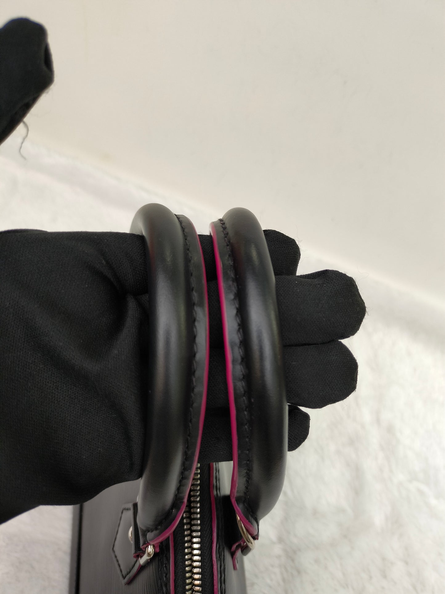 LV Alma BB Epi Black Pink 2017
