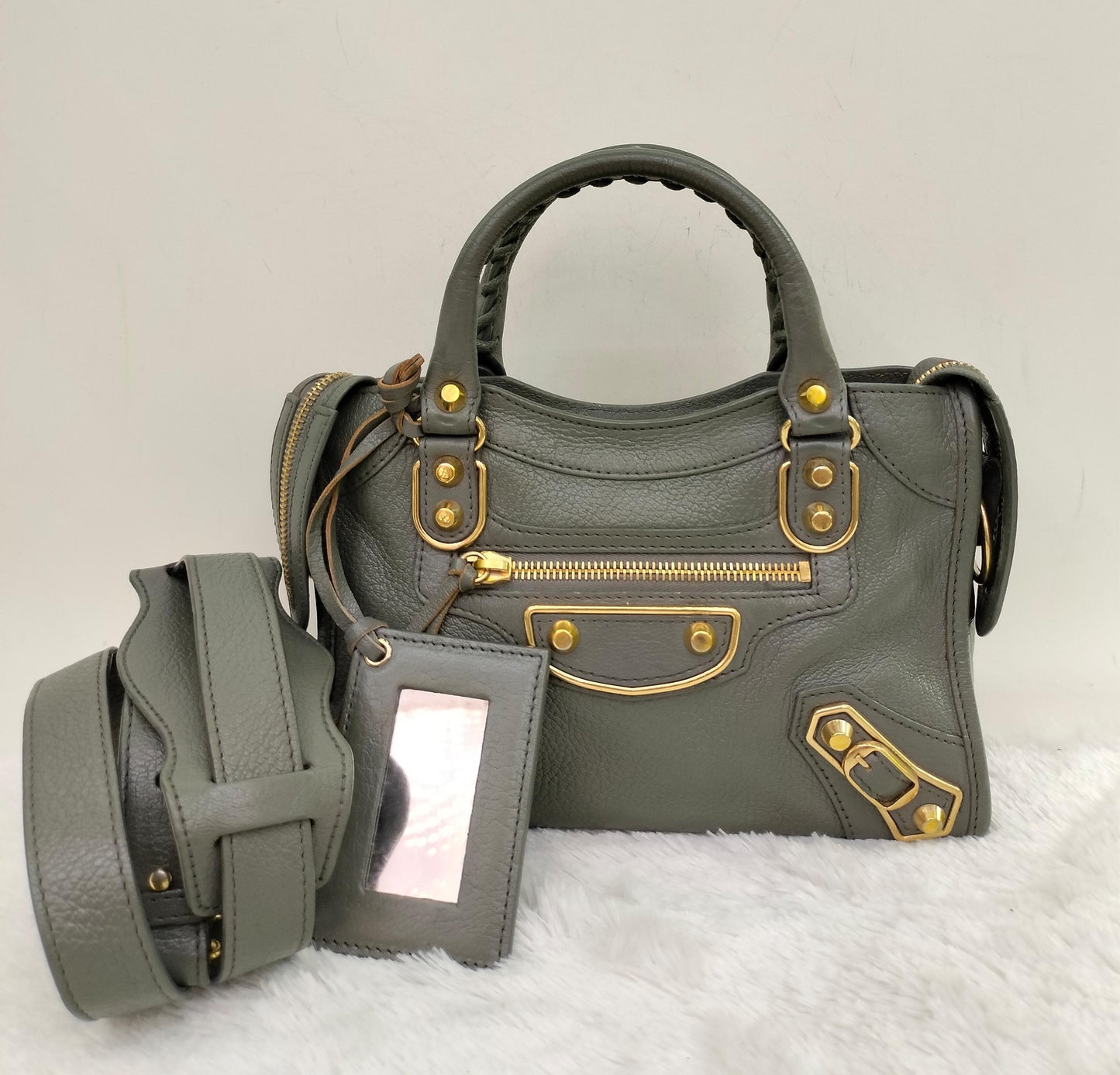 Balenciaga Mini City Edge Grey GHW