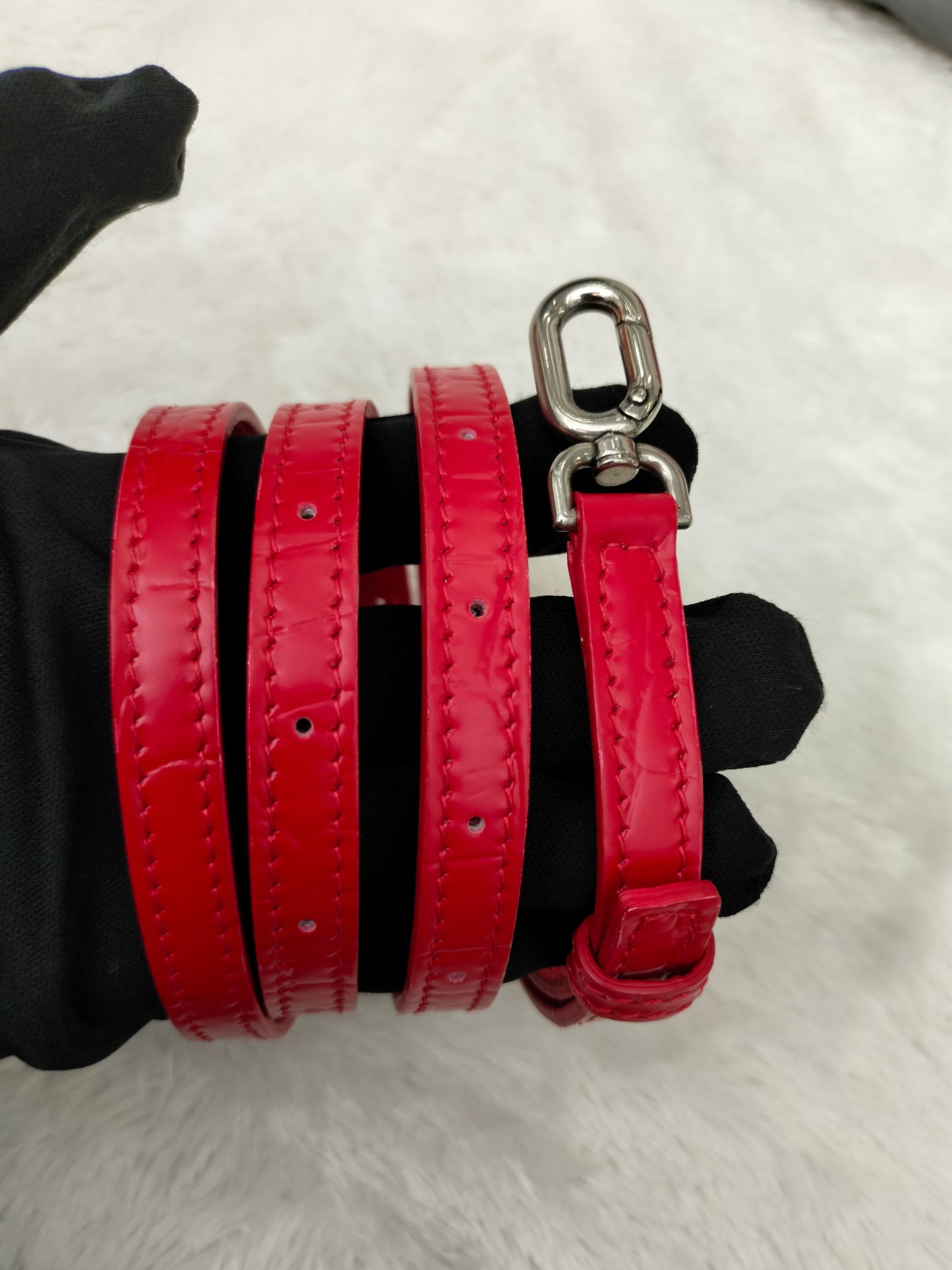 Balenciaga Hourglass Small Top Handle Croco Red SHW 2021