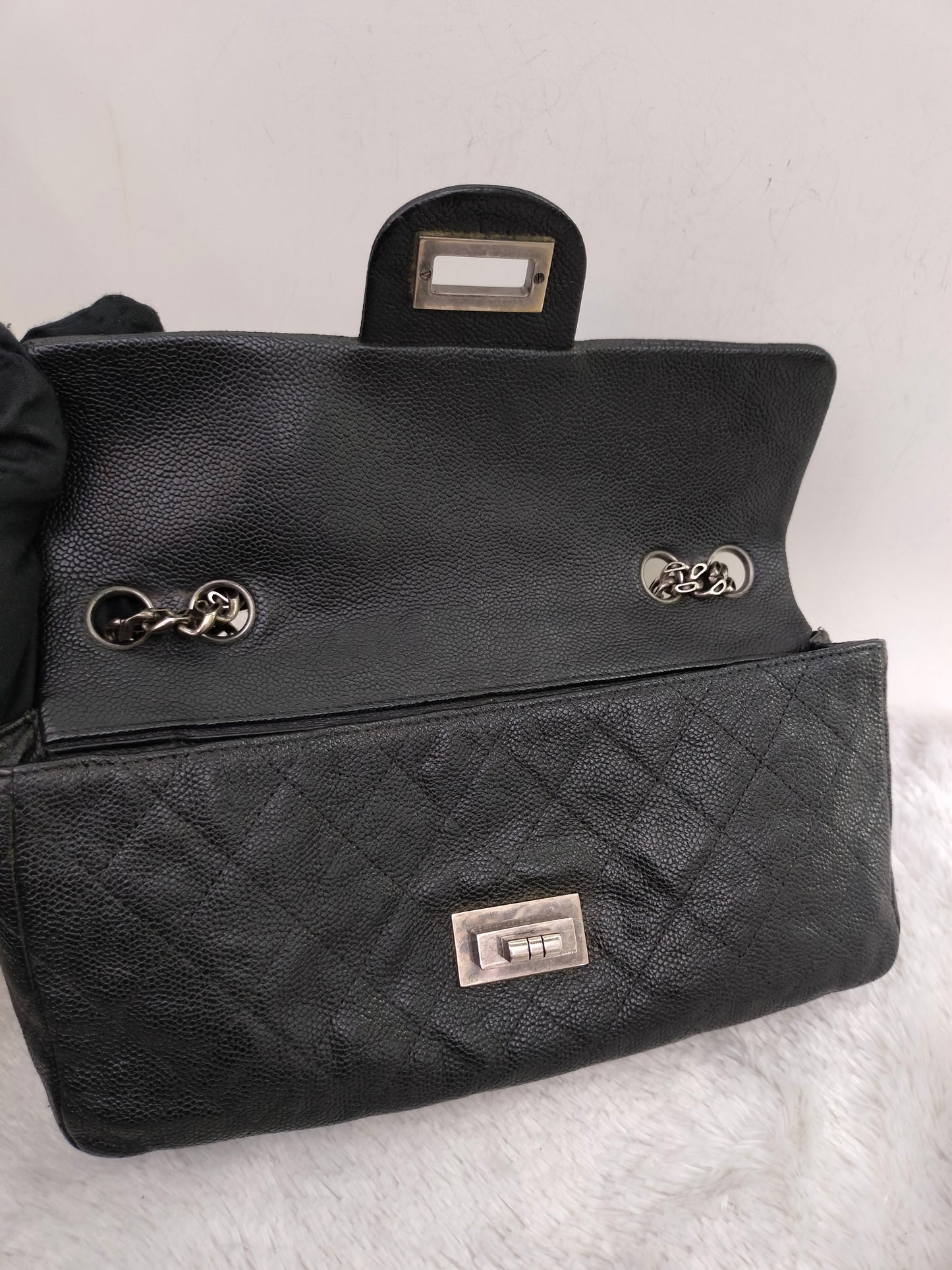 Chanel Medium Reissue Caviar Black Bijoux Chain RHW #11