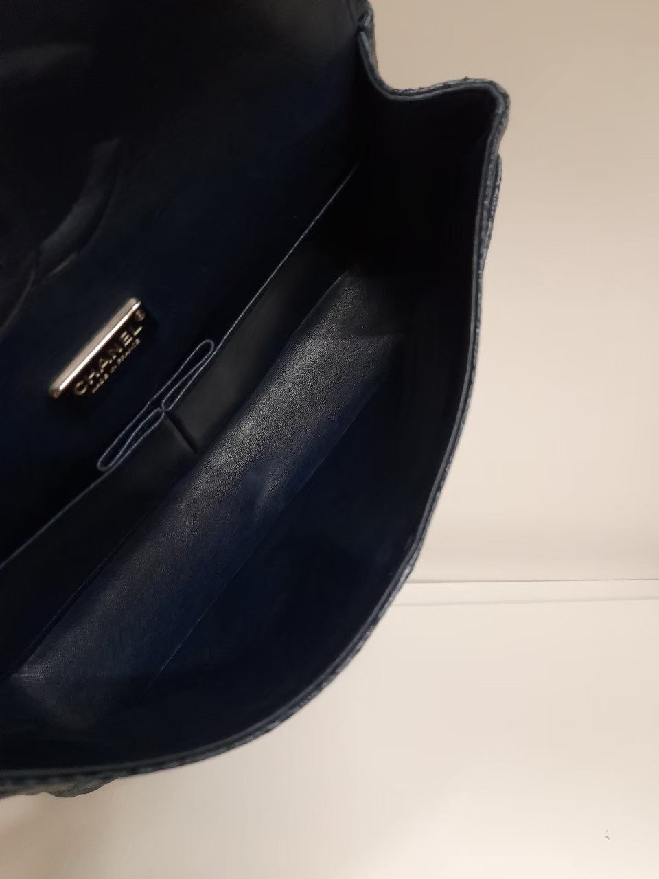 Chanel Medium Lizard Blue SHW #14 Size 25,5x15,5x6,5