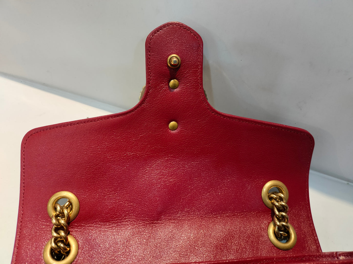 Gucci Marmont Small Black Red GHW