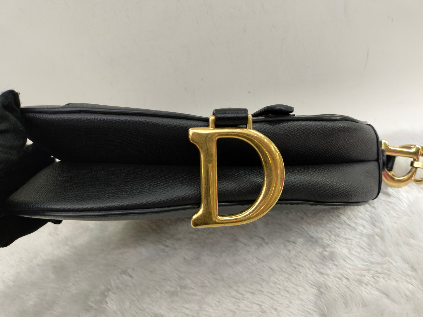 Dior Saddle Medium Grained Black GHW 2018