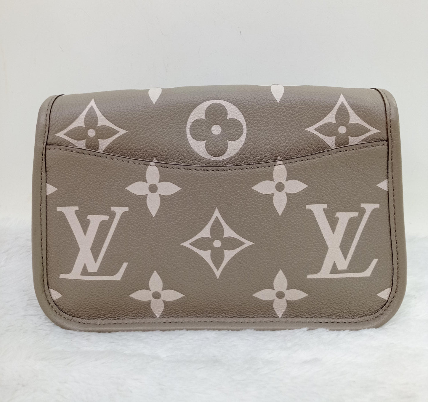 LV Diane PM ST NM Monogram Empreinte Creme Tourterelle (CHIP)