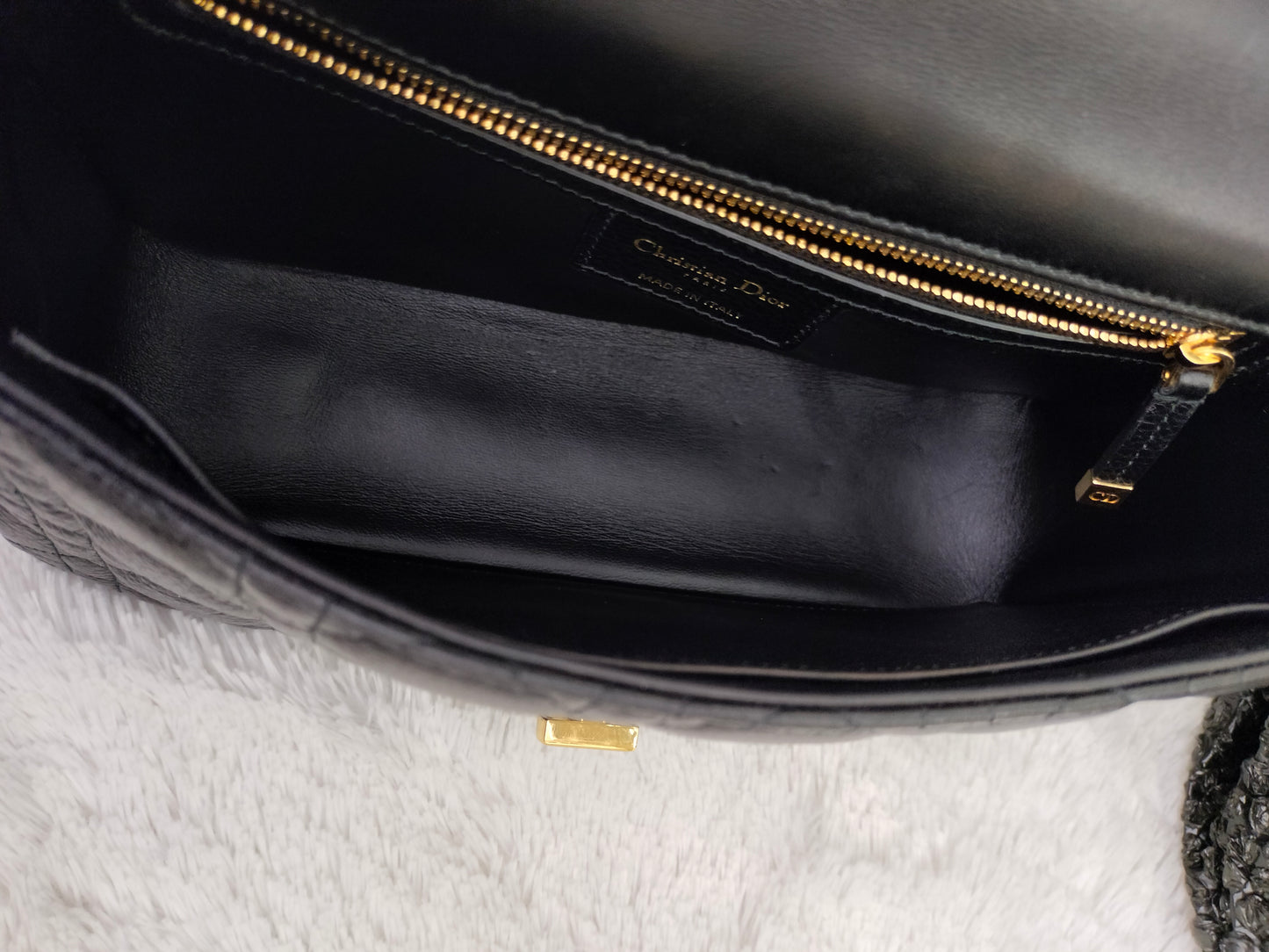 Dior Caro Medium Grained Black GHW 2022