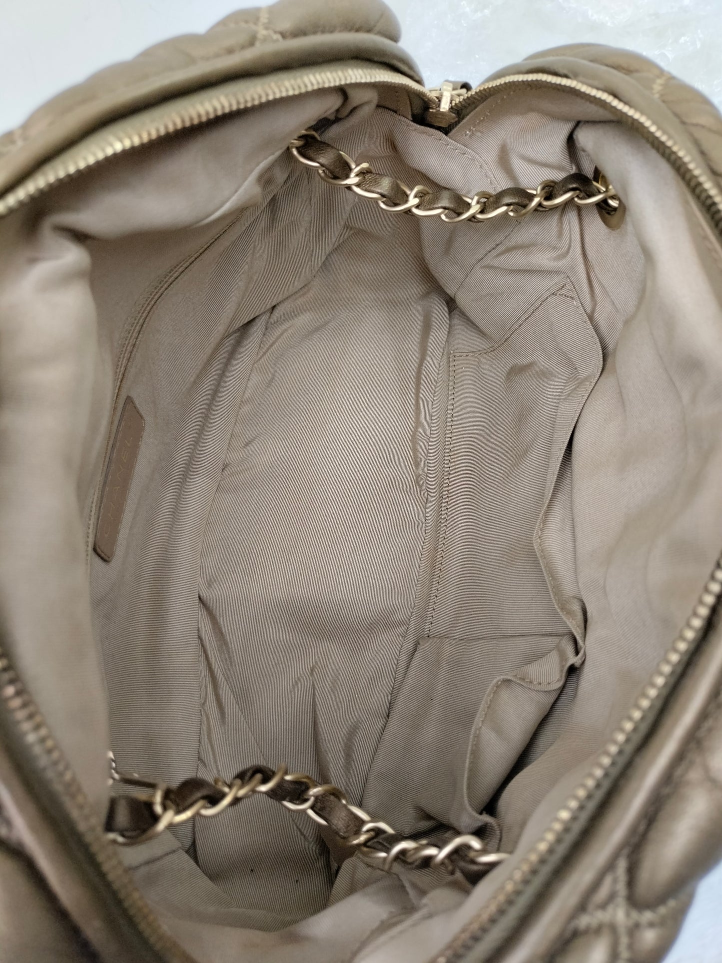 Chanel Camera Bubble Lamb Bronze GHW #13