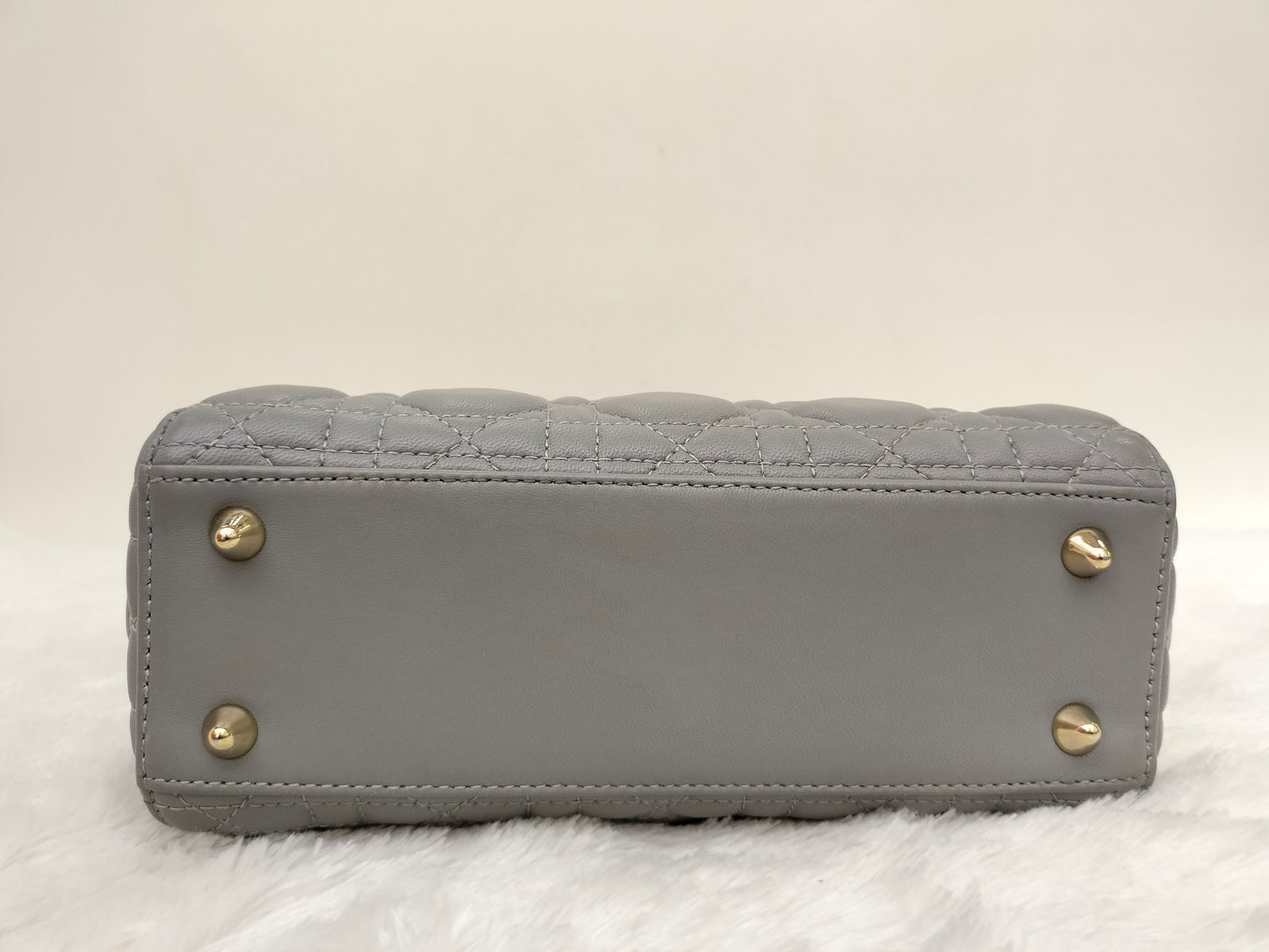 Lady Dior Small Lamb Grey GHW 2016