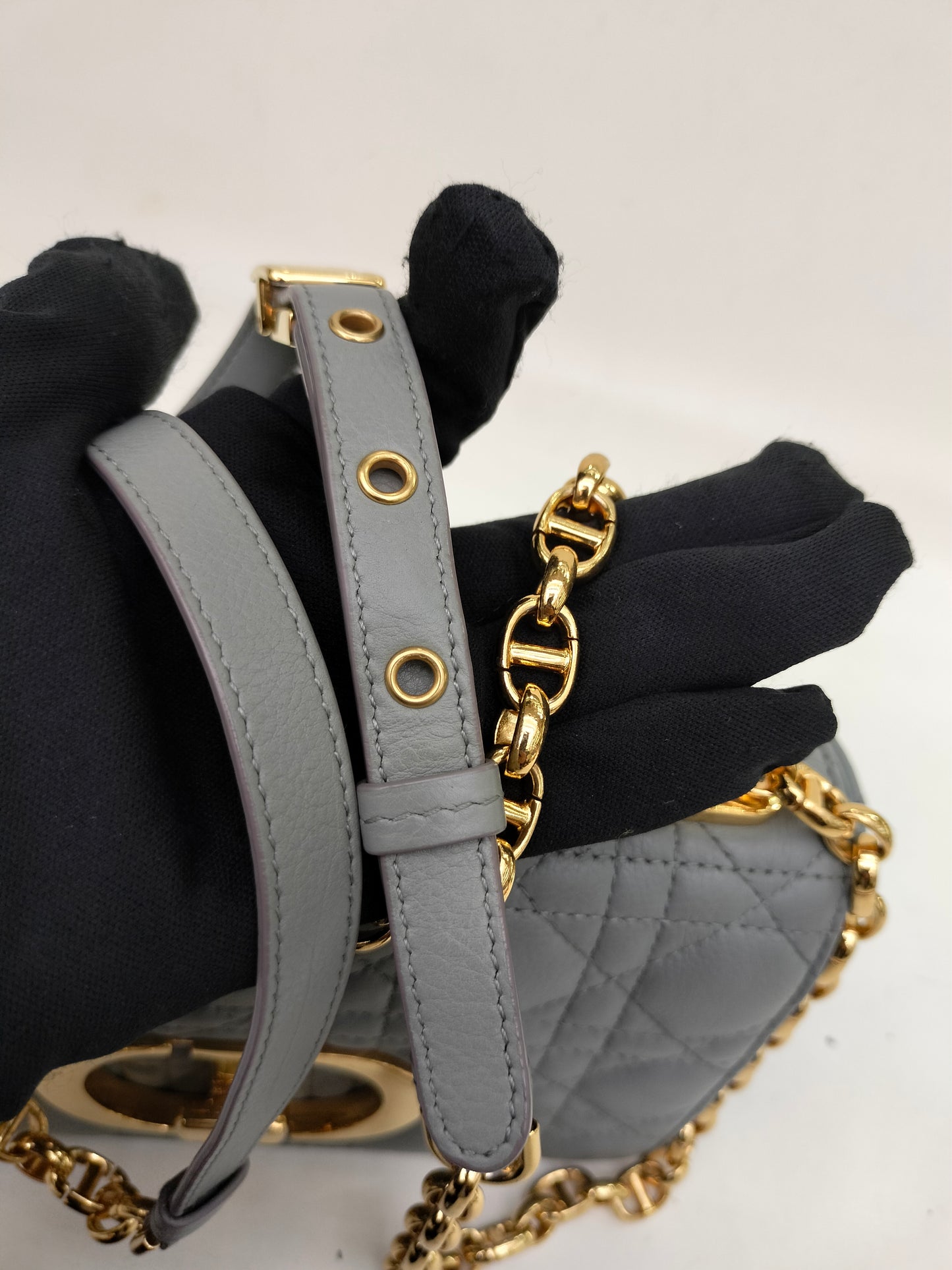 Dior Caro Small Grey GHW 2021