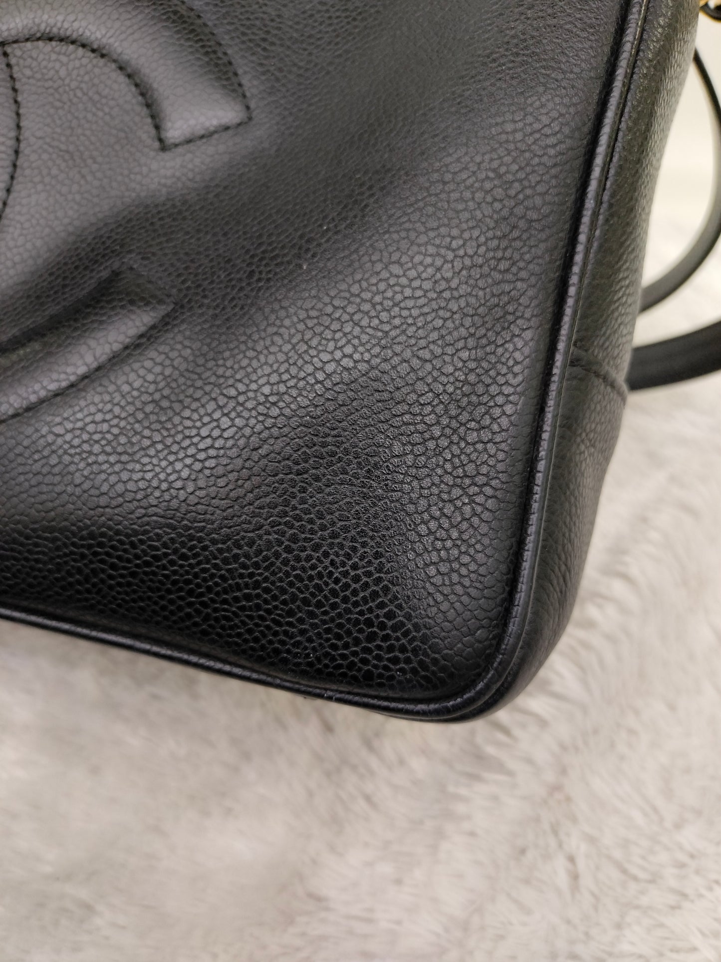 Chanel Timeless Tote Shoulder Caviar Calfskin Black GHW (broken holo)