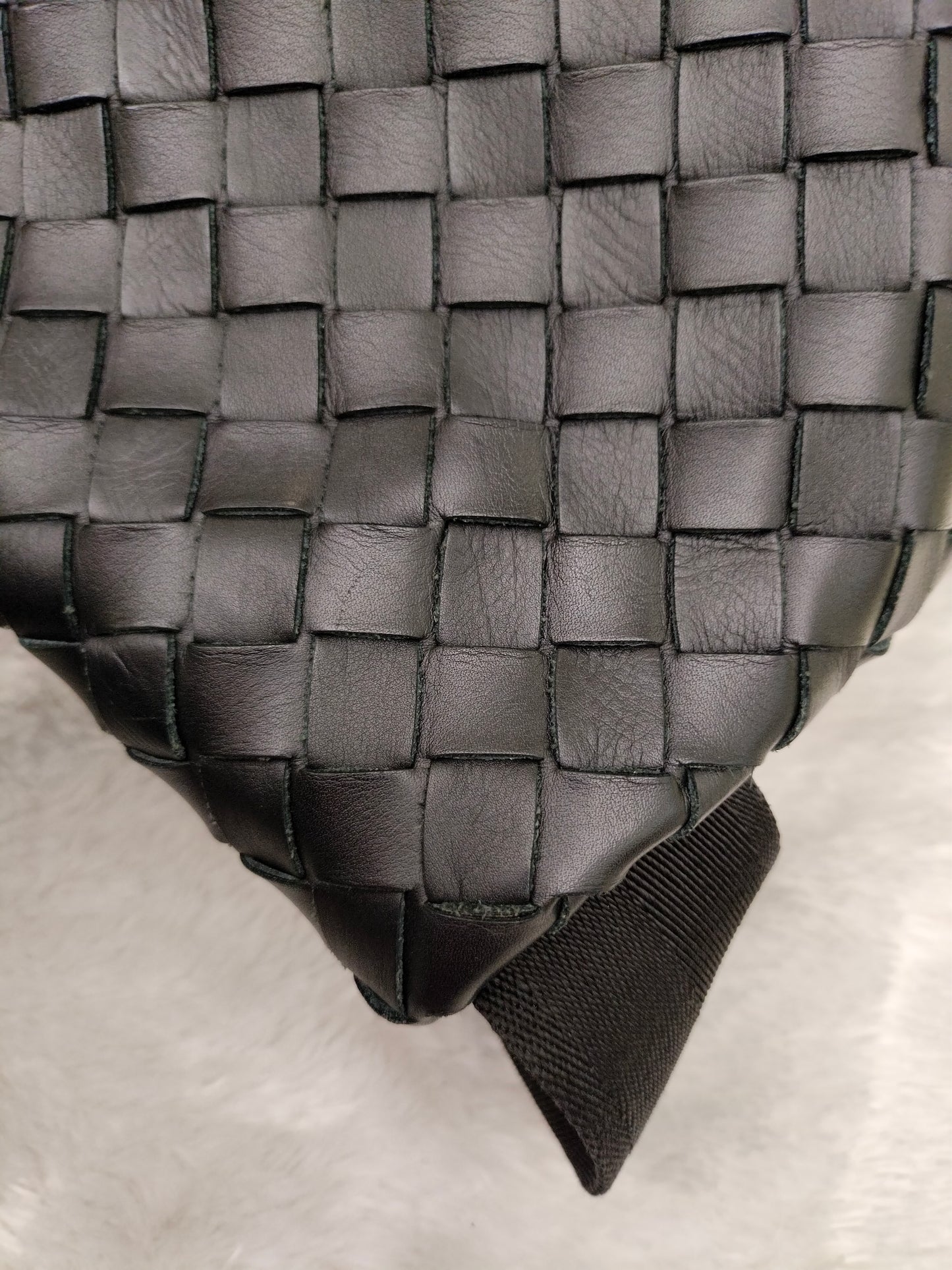 Bottega Veneta Fold Over Flap Black SHW