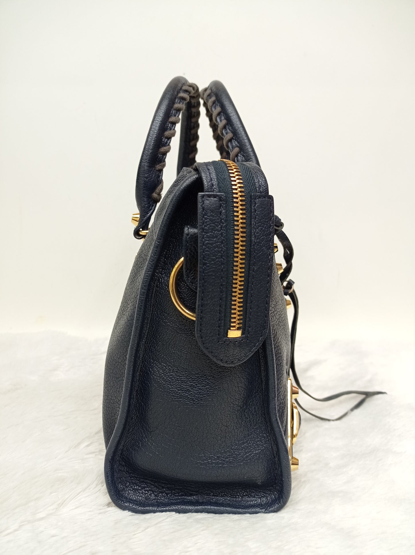 Balenciaga Small City Edge Navy GHW