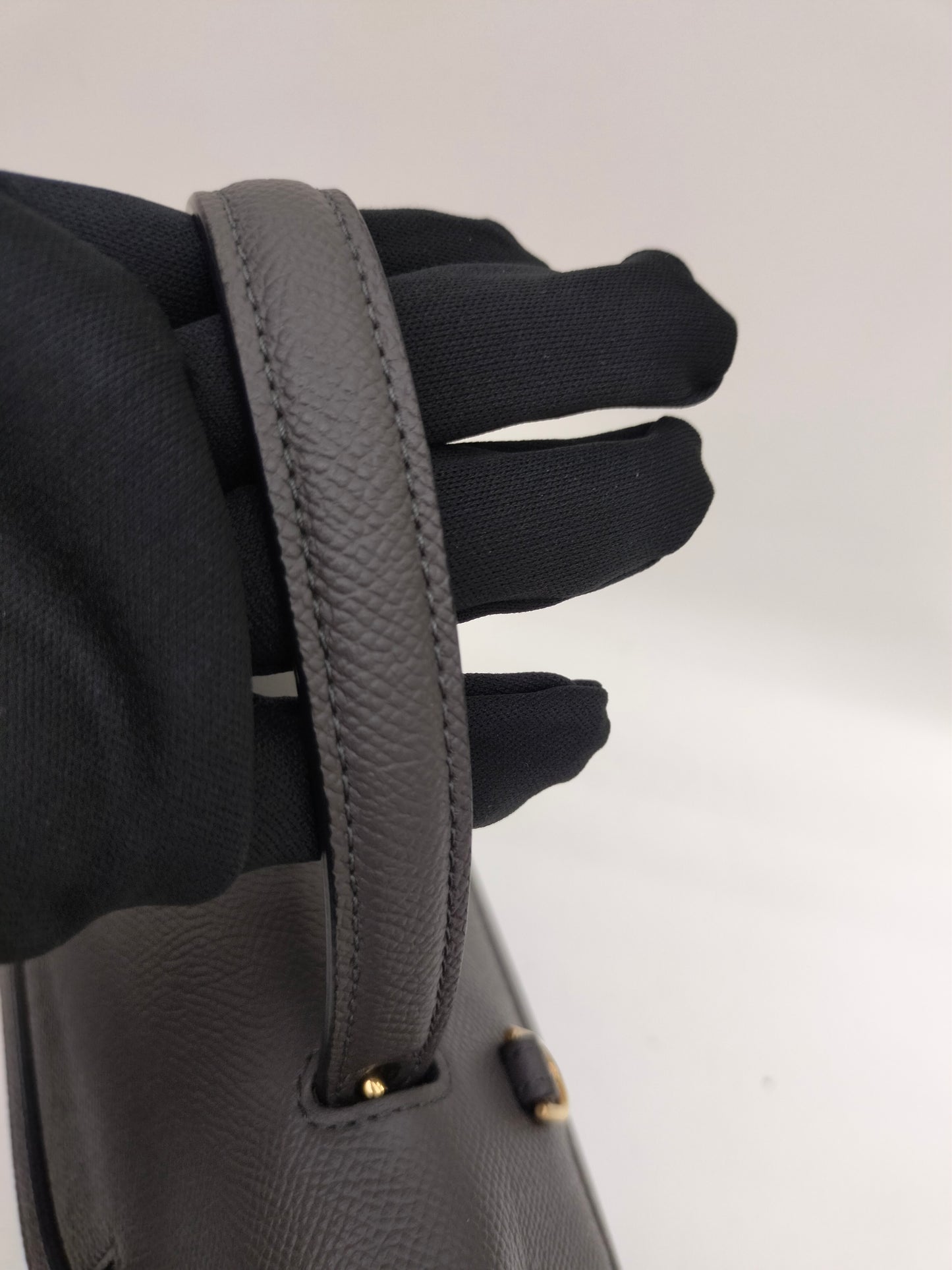 Celine Nano Belt Grained Grey GHW 2022