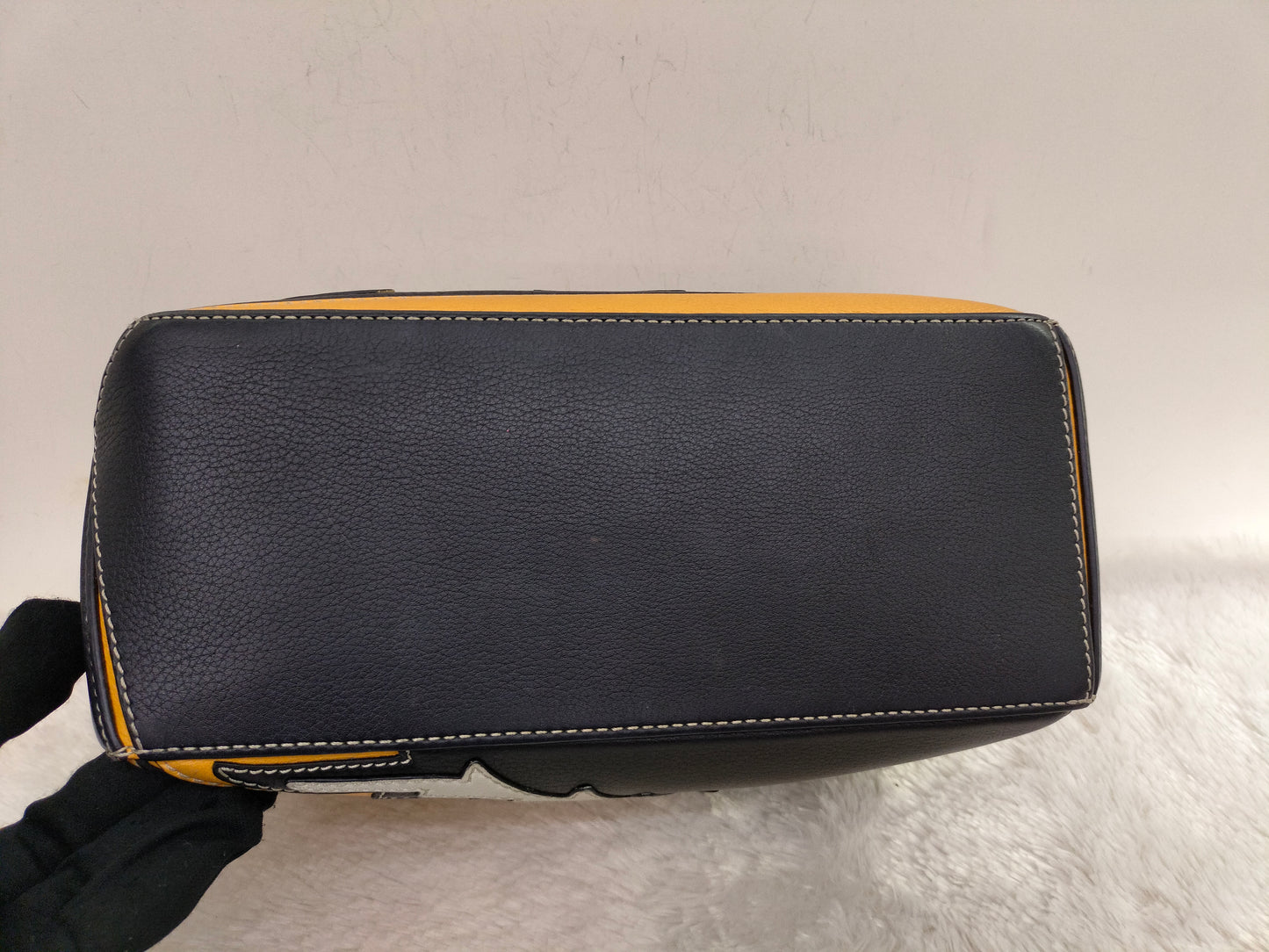 Loewe Puzzle Small Cowboy Black Yellow White SHW 2019