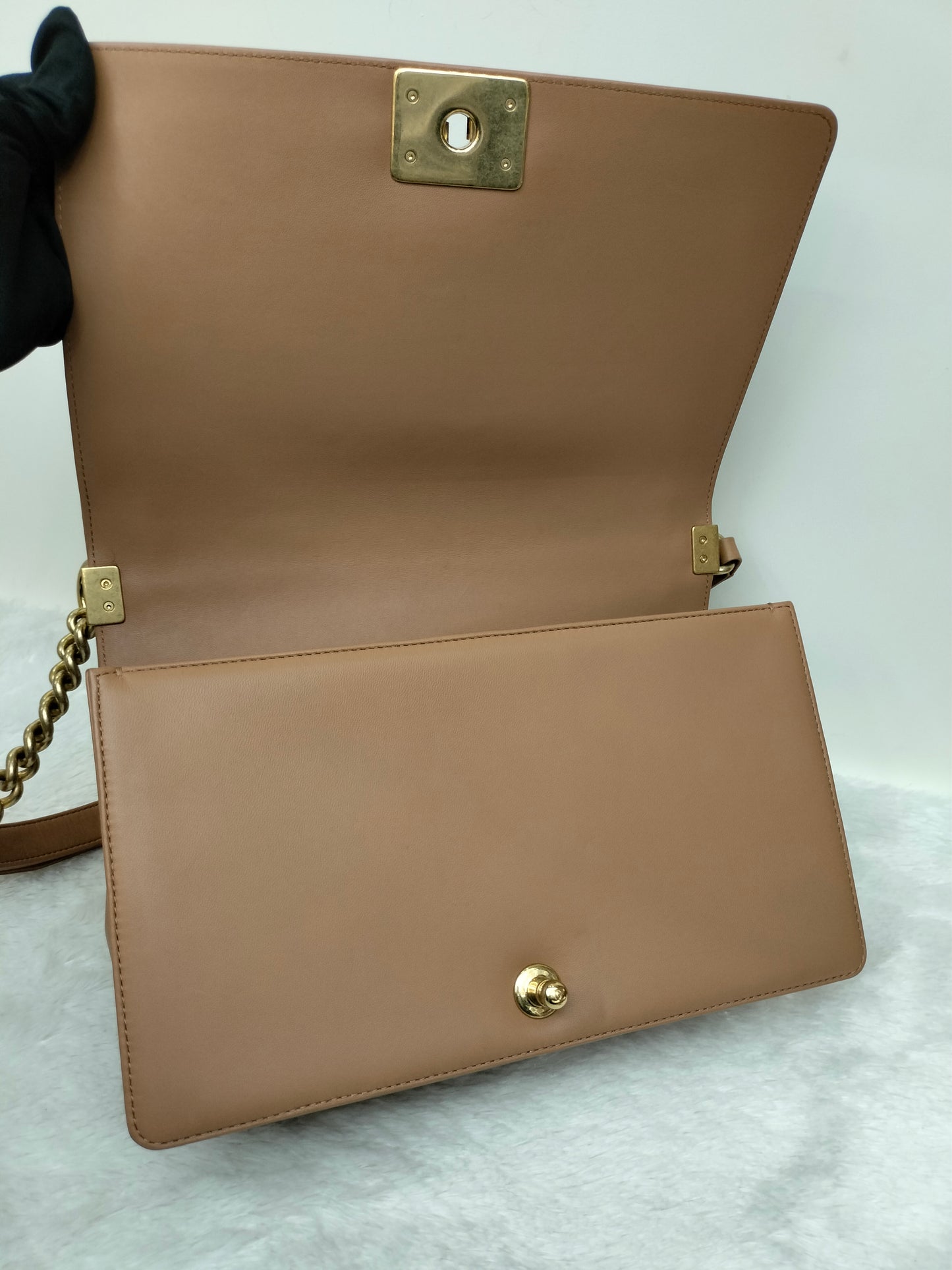 Chanel Boy 28 Lamb Nude GHW #21