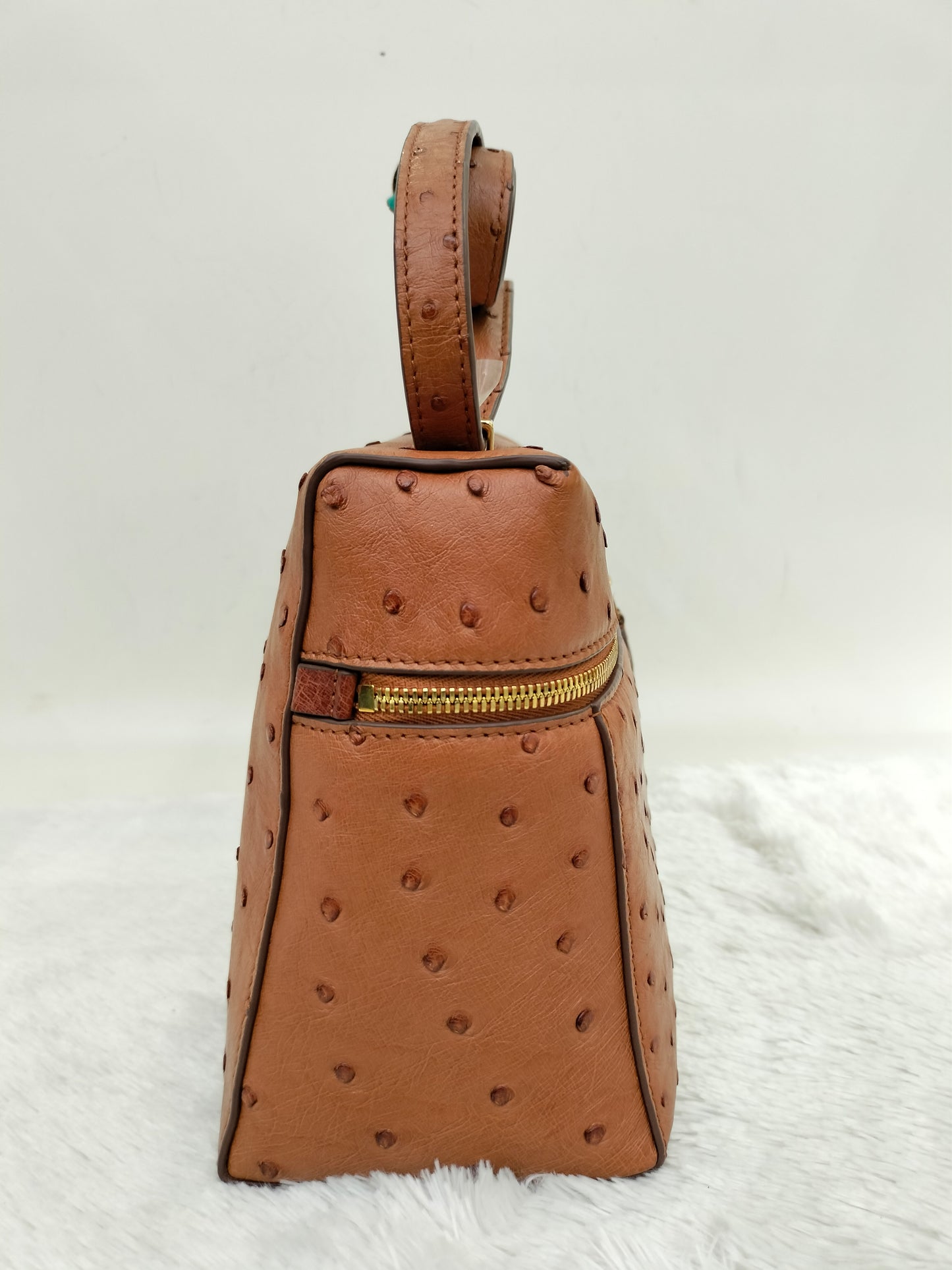 Loro Piana 27 Extra Bag Ostrich Cognac GHW 2024