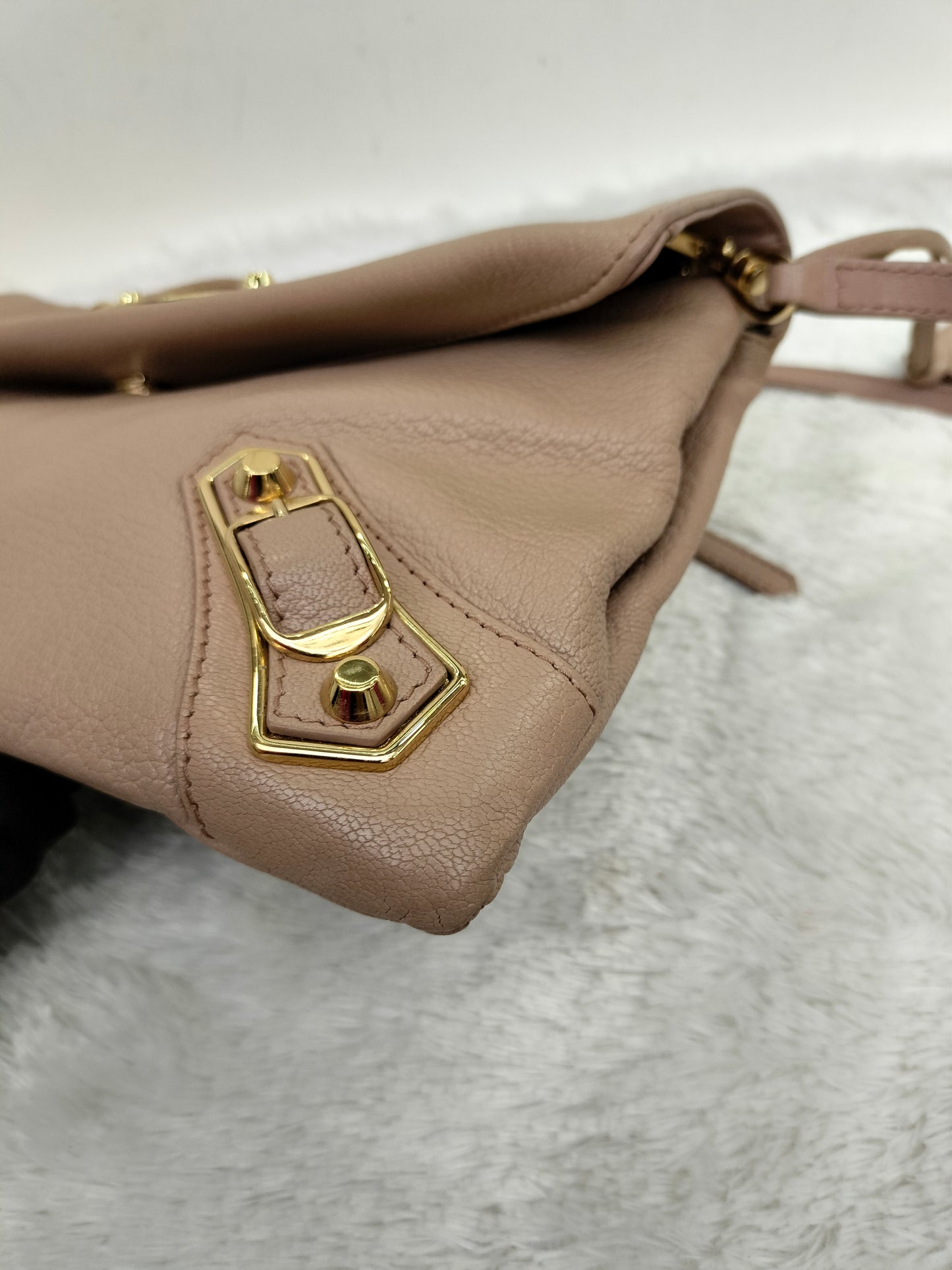 Balenciaga Envelope Clutch Rose De Sable GHW
