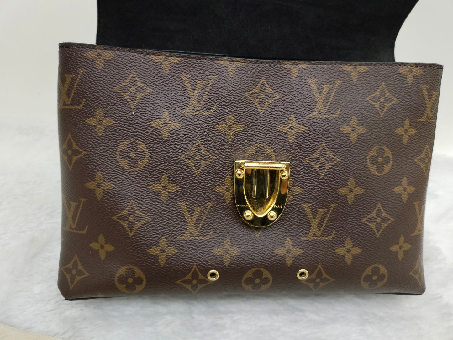LV One Handle Flap Bag MM Monogram Noir 2016