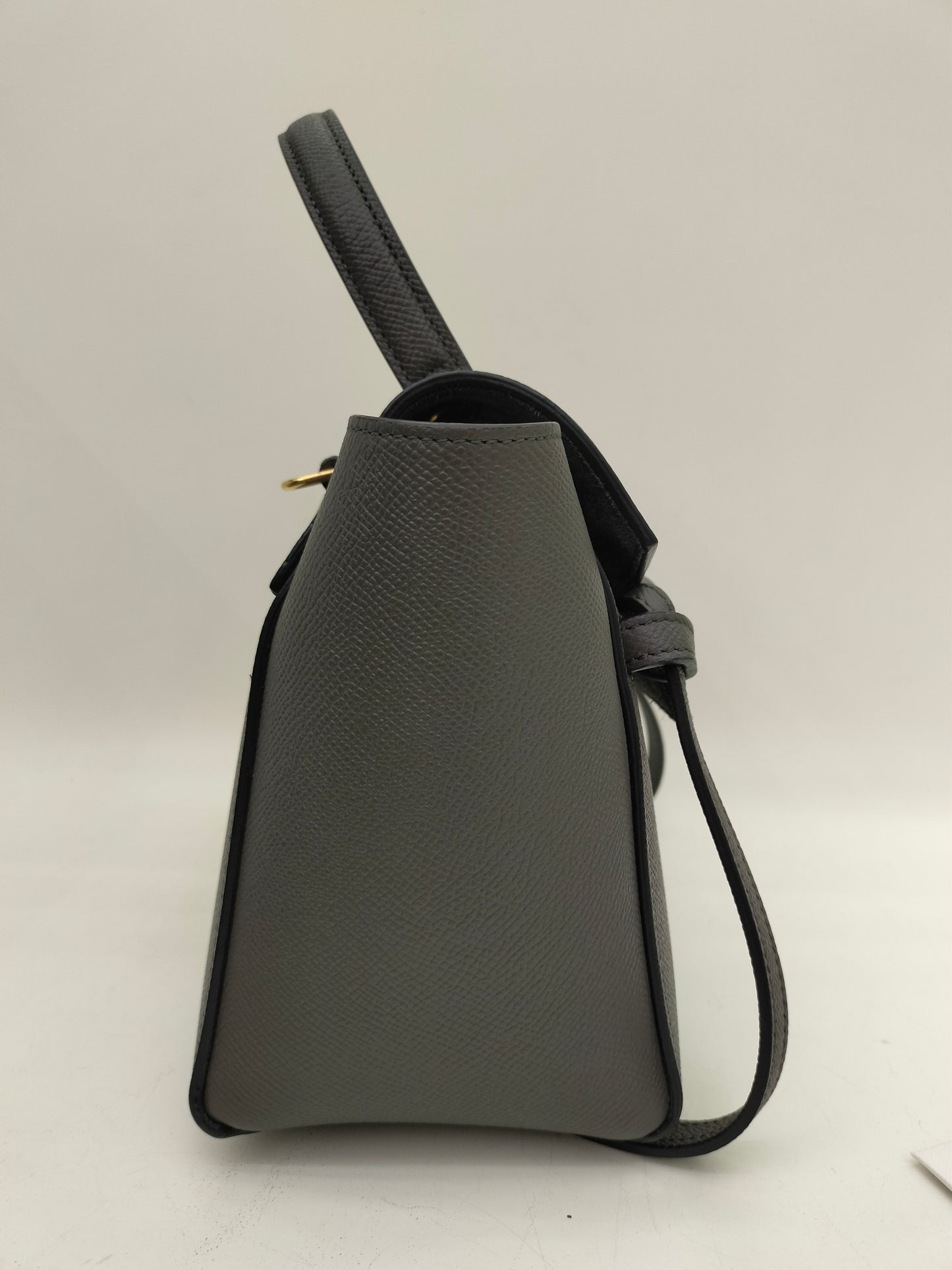 Celine Nano Belt Grained Grey GHW 2022