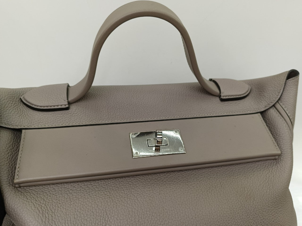 Hermes 2424 29cm Togo Swift Griss Asphalt PHW #C