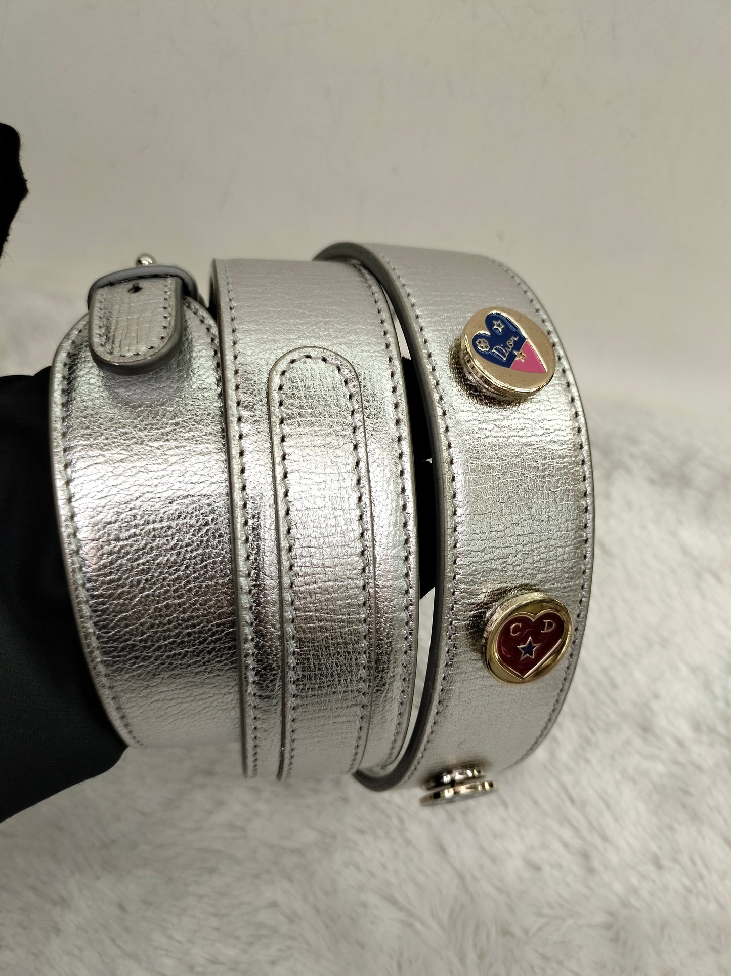 Lady Dior Small Metallic Silver SHW 2019