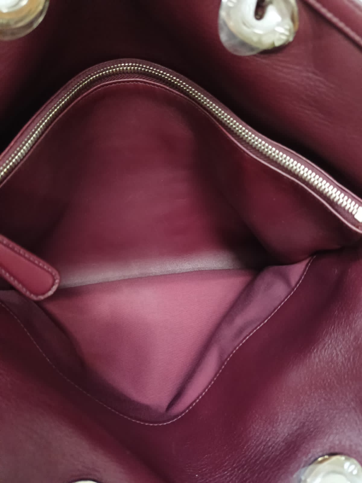 Dior Granville Cannage Lambskin Maroon SHW 2011