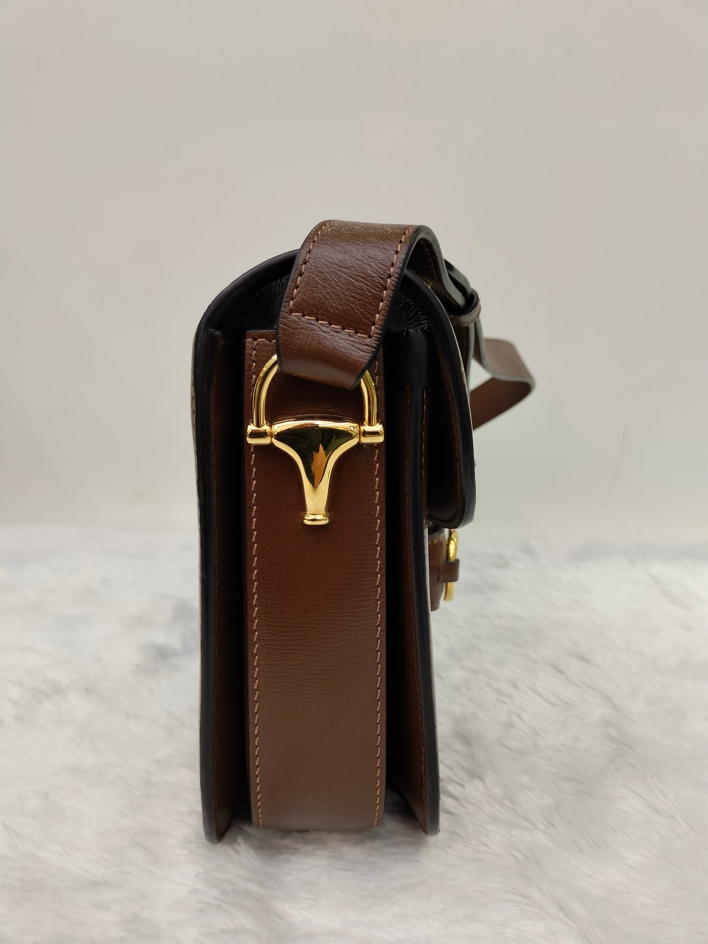 Gucci Horsebit 1955 Shoulder Medium Brown GHW