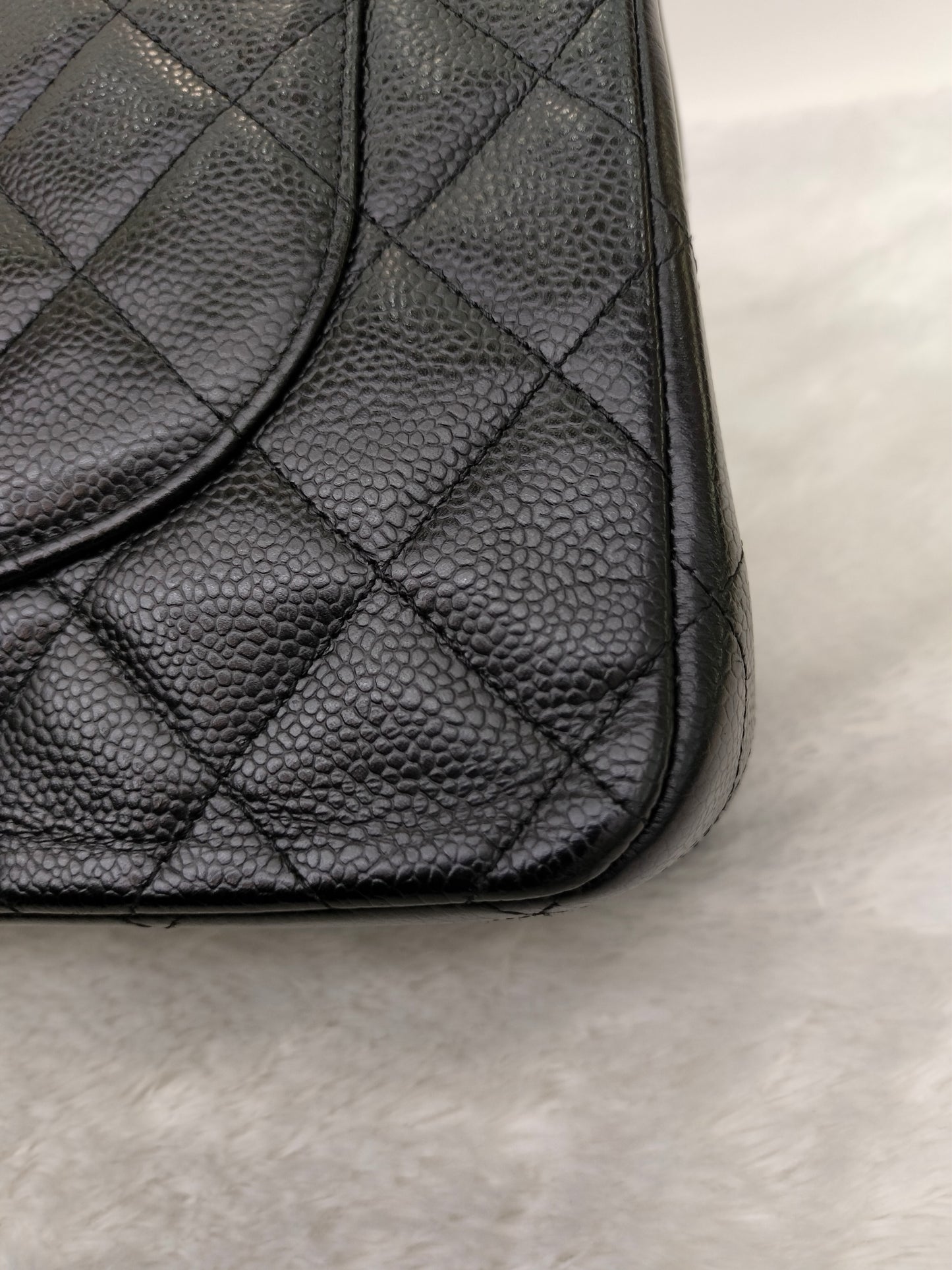 Chanel Jumbo Caviar Black GHW DF #18